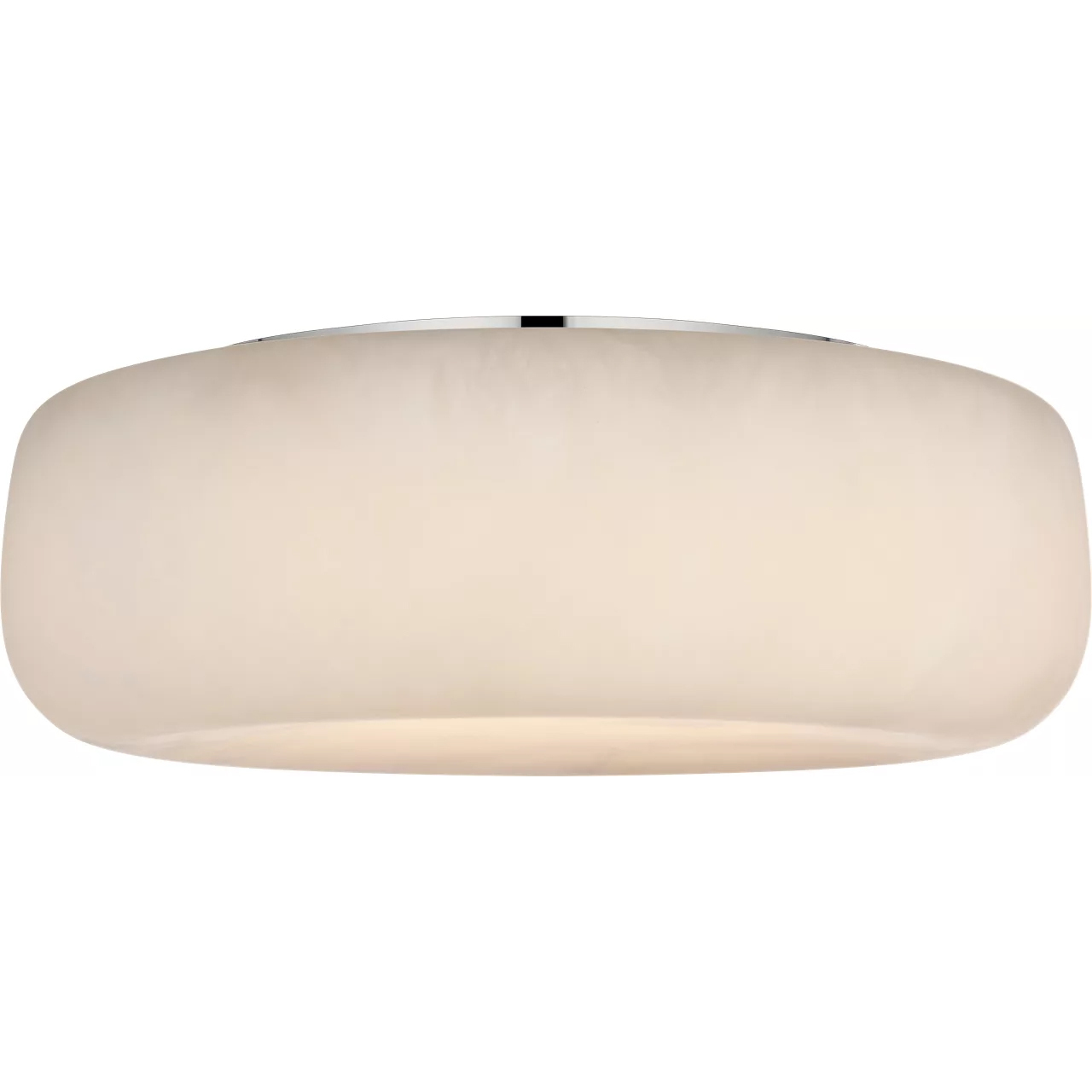 Kelly Wearstler Formosa LED 17 inch Alabaster and Polished Nickel Flush Mount Ceiling Light