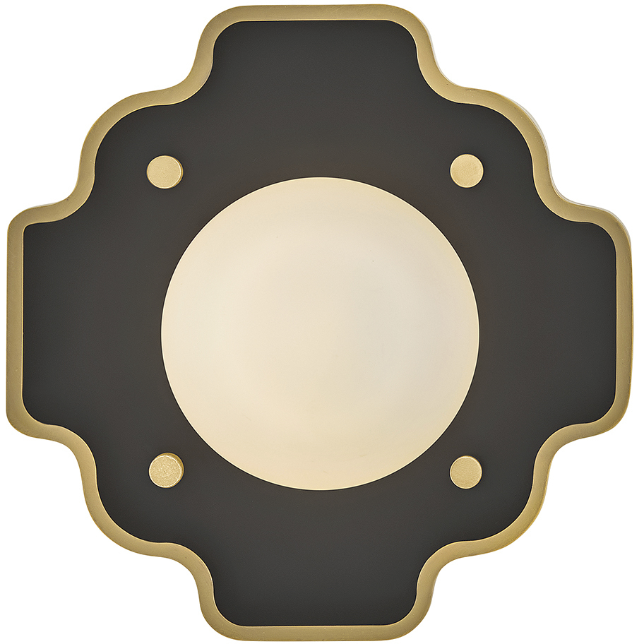 Howe Sconce Wall Light in Gloss Black, Small