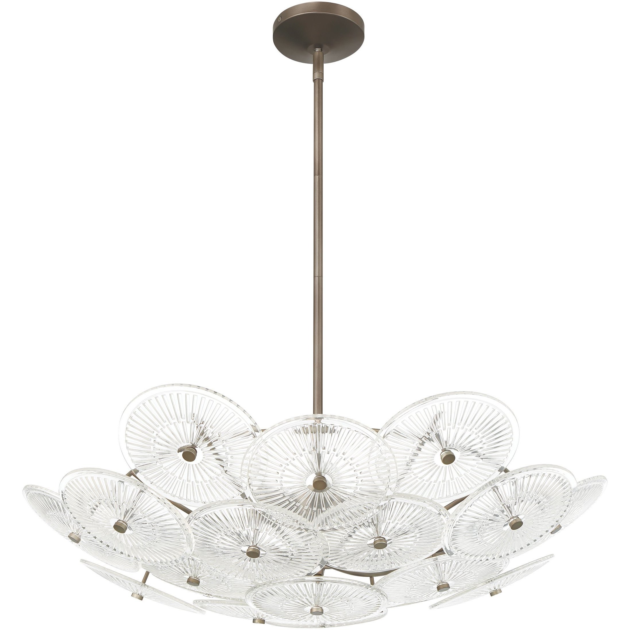 Avril 6 Light 29.25 inch Forged Bronze Chandelier Ceiling Light