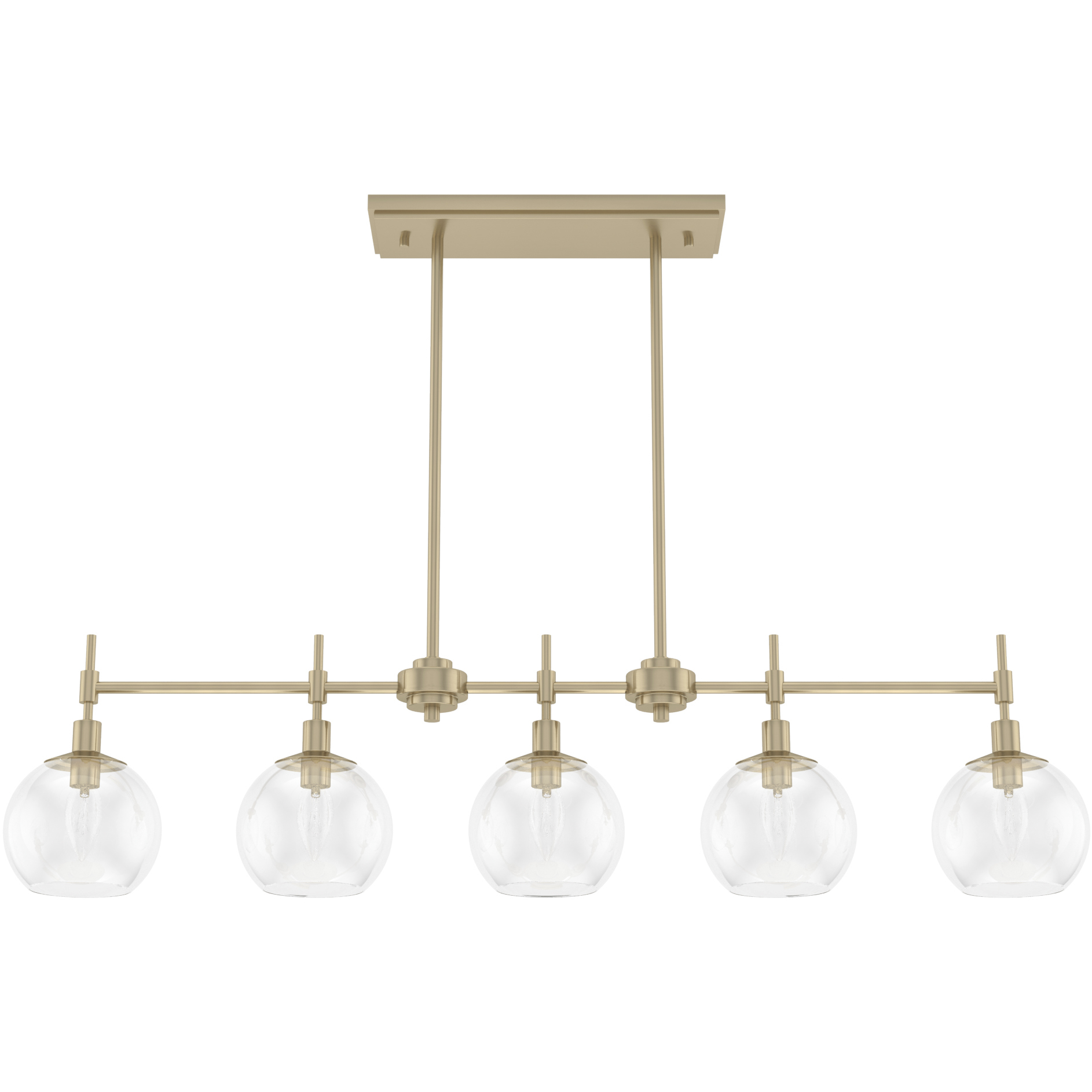 Xidane 5 Light 42 inch Alturas Gold Linear Chandelier Ceiling Light