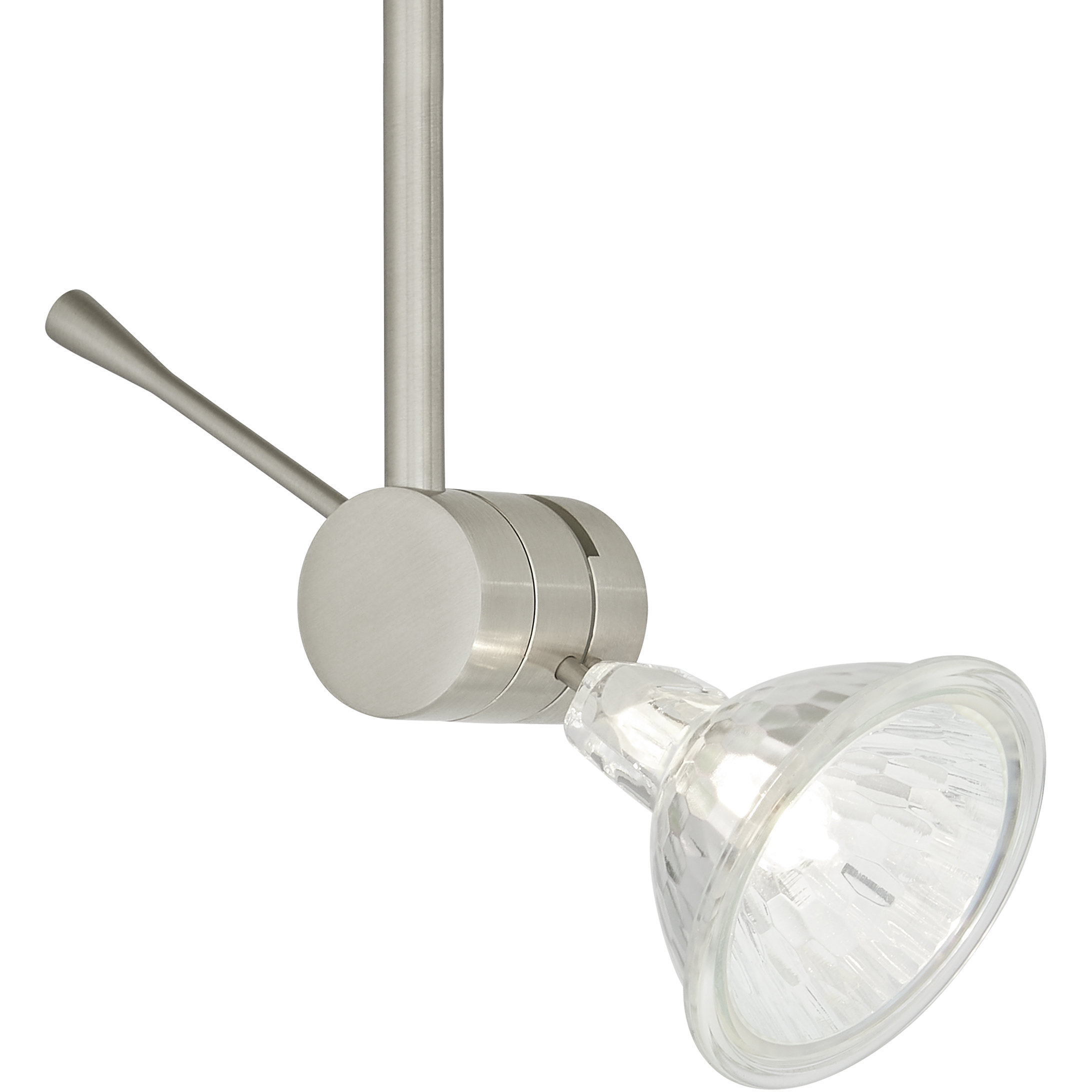 Sprocket 1 Light 12 Satin Nickel Low-Voltage Track Head Ceiling Light in FreeJack, 3 inch