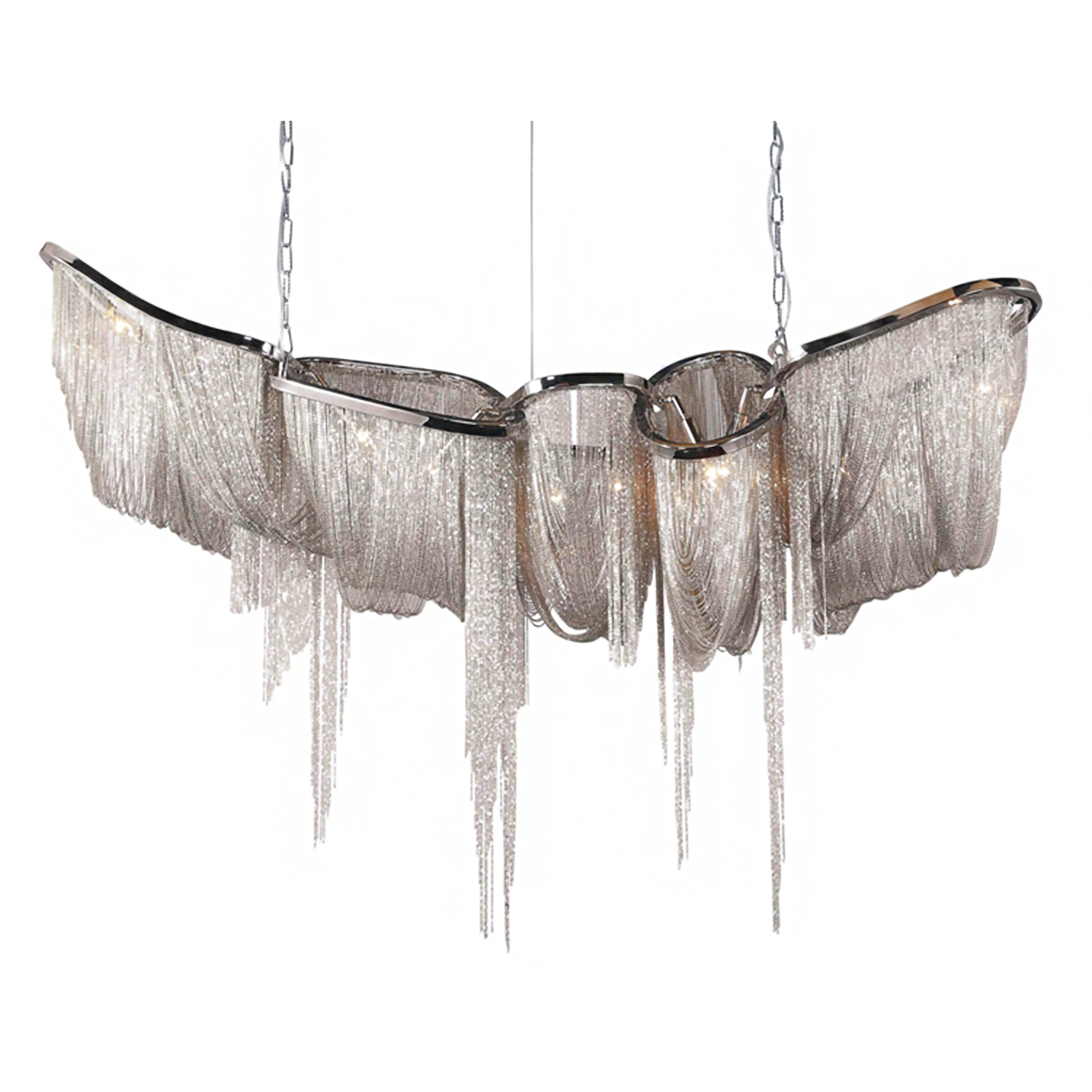 Canada 10 Light 22 inch Chrome Chandelier Ceiling Light