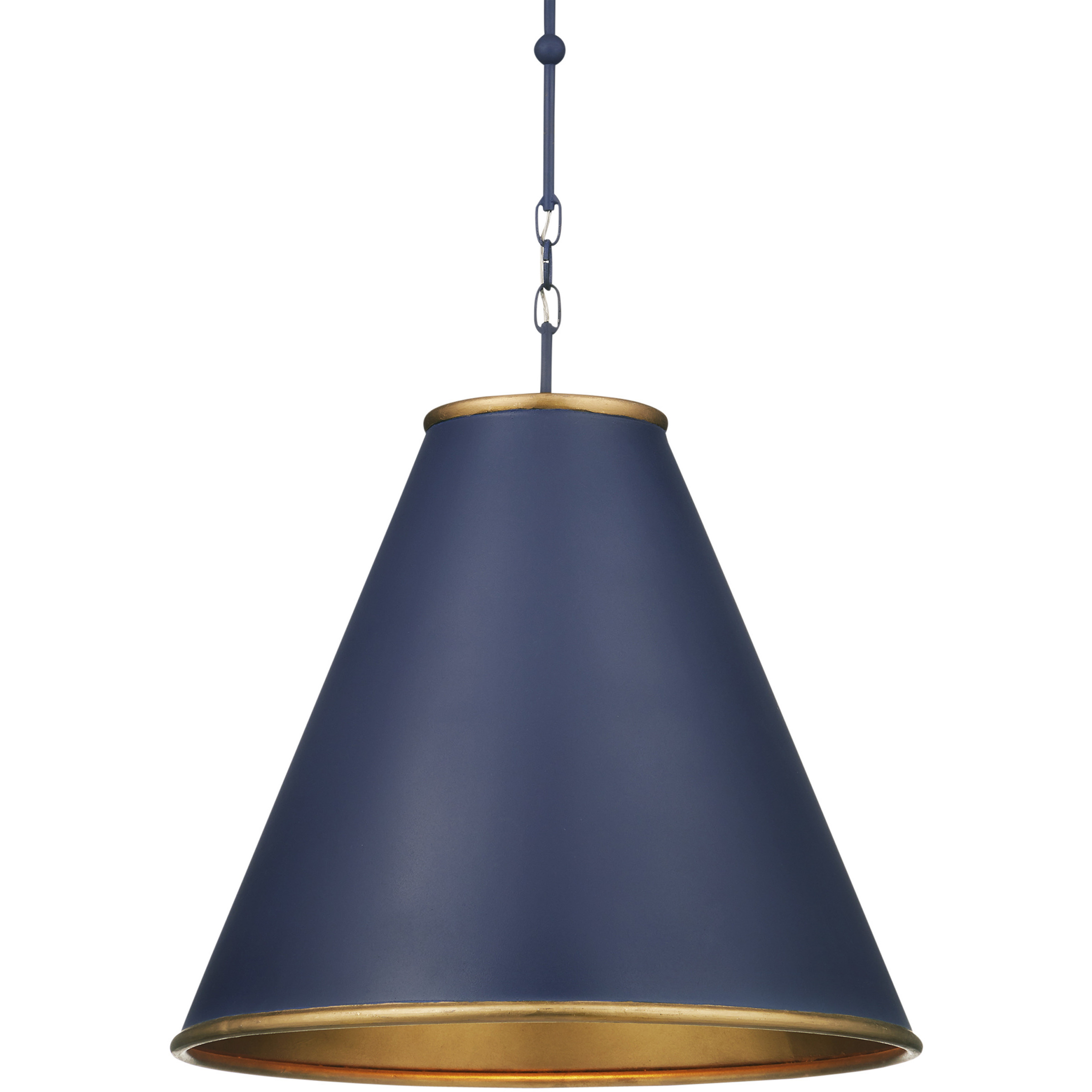 Pierrepont 1 Light 22 inch Hiroshi Dark Blue Pendant Ceiling Light, Large