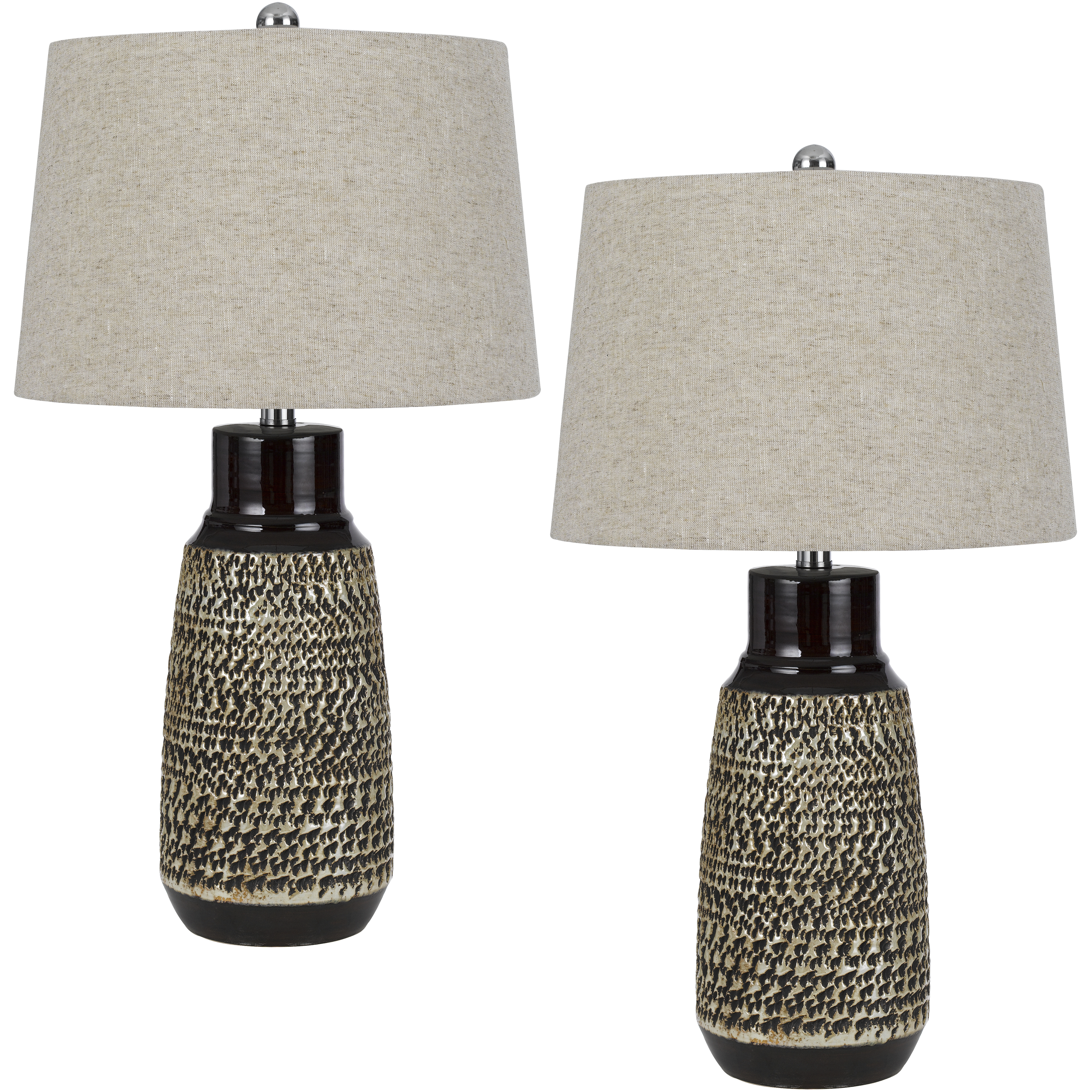 Scottsboro 27 inch 150.00 watt Black and Antique Silver Lamp Set Portable Light