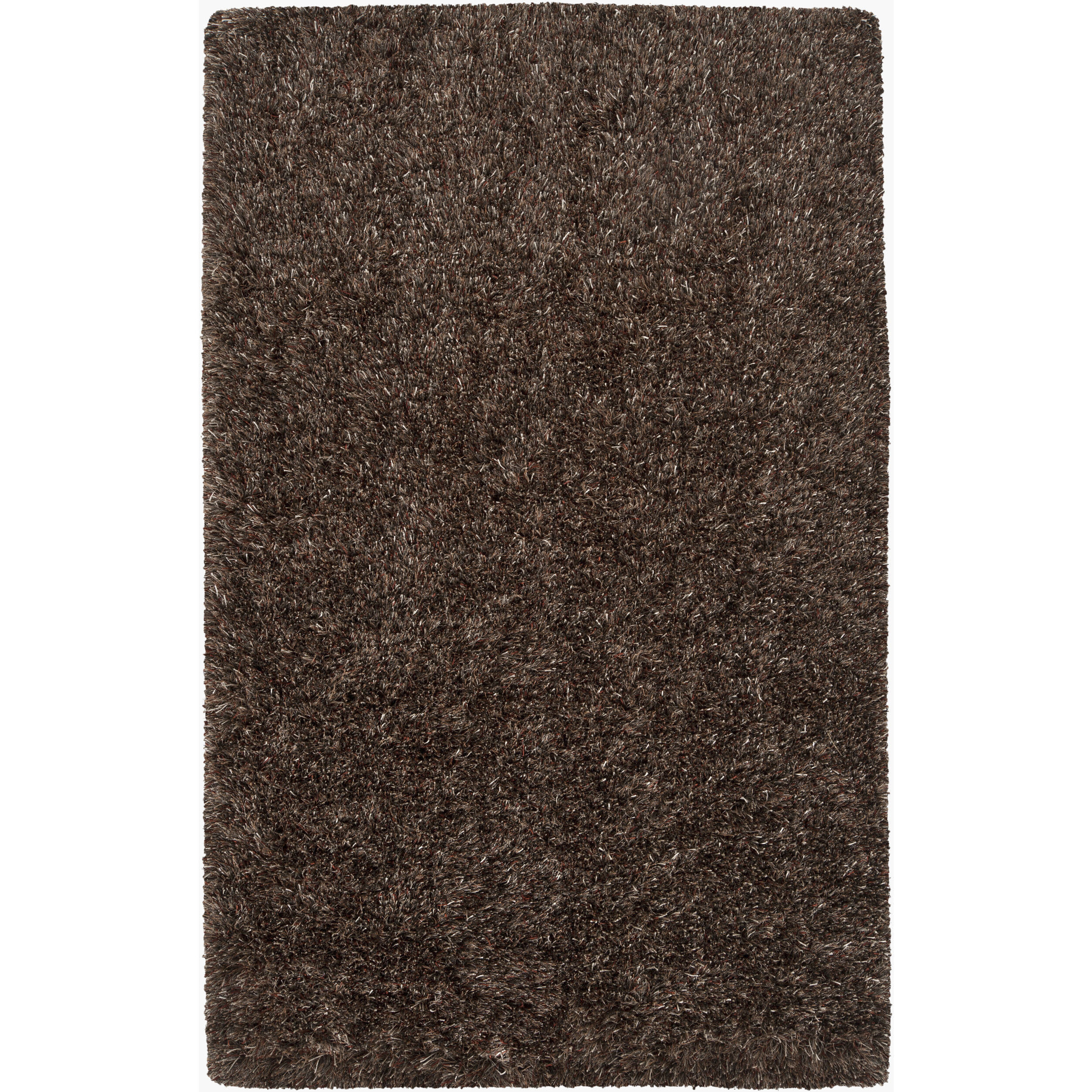 Casper 36 X 24 inch Taupe, Charcoal, Dark Brown, Camel, Burnt Orange Rug