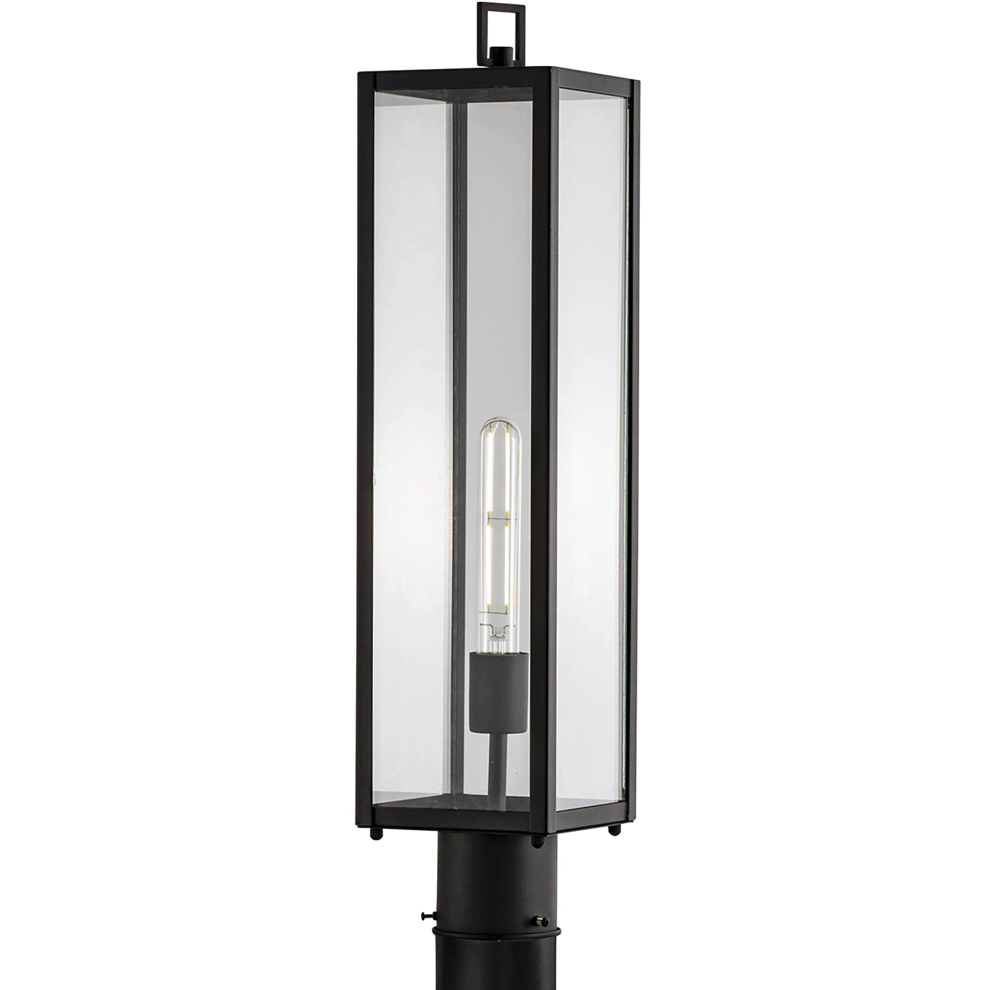Capture 1 Light 24.5 inch Matte Black Outdoor Post Light