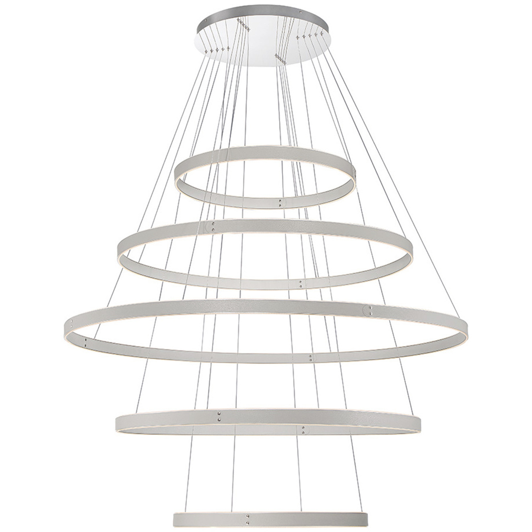 Verdura LED 60 inch Grey Chandelier Ceiling Light