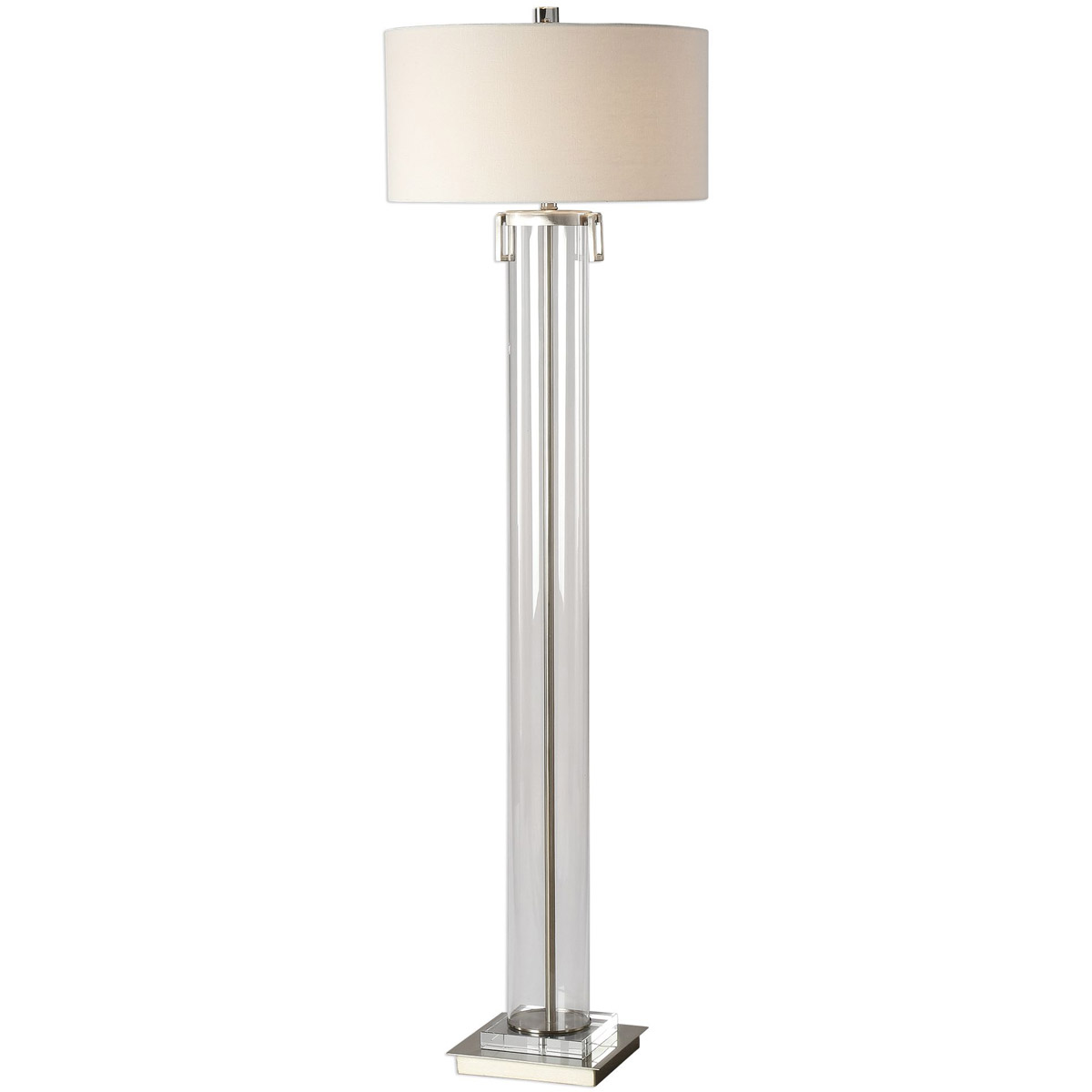 Monette 66 inch 150 watt Brushed Nickel Floor Lamp Portable Light