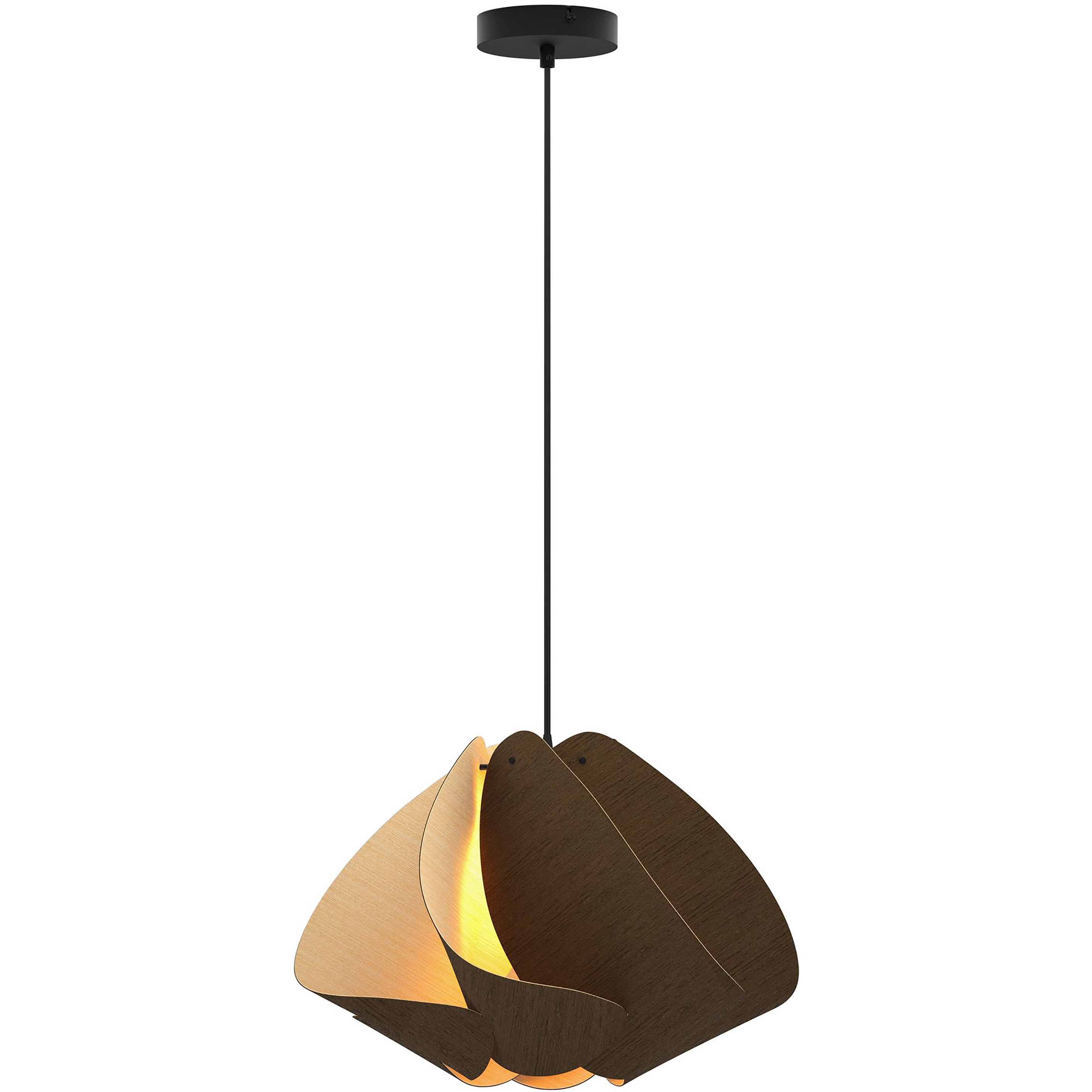 Matilda 1 Light 17.4 inch Black/Ebony Pendant Ceiling Light in Ebony/Ash, 17 in