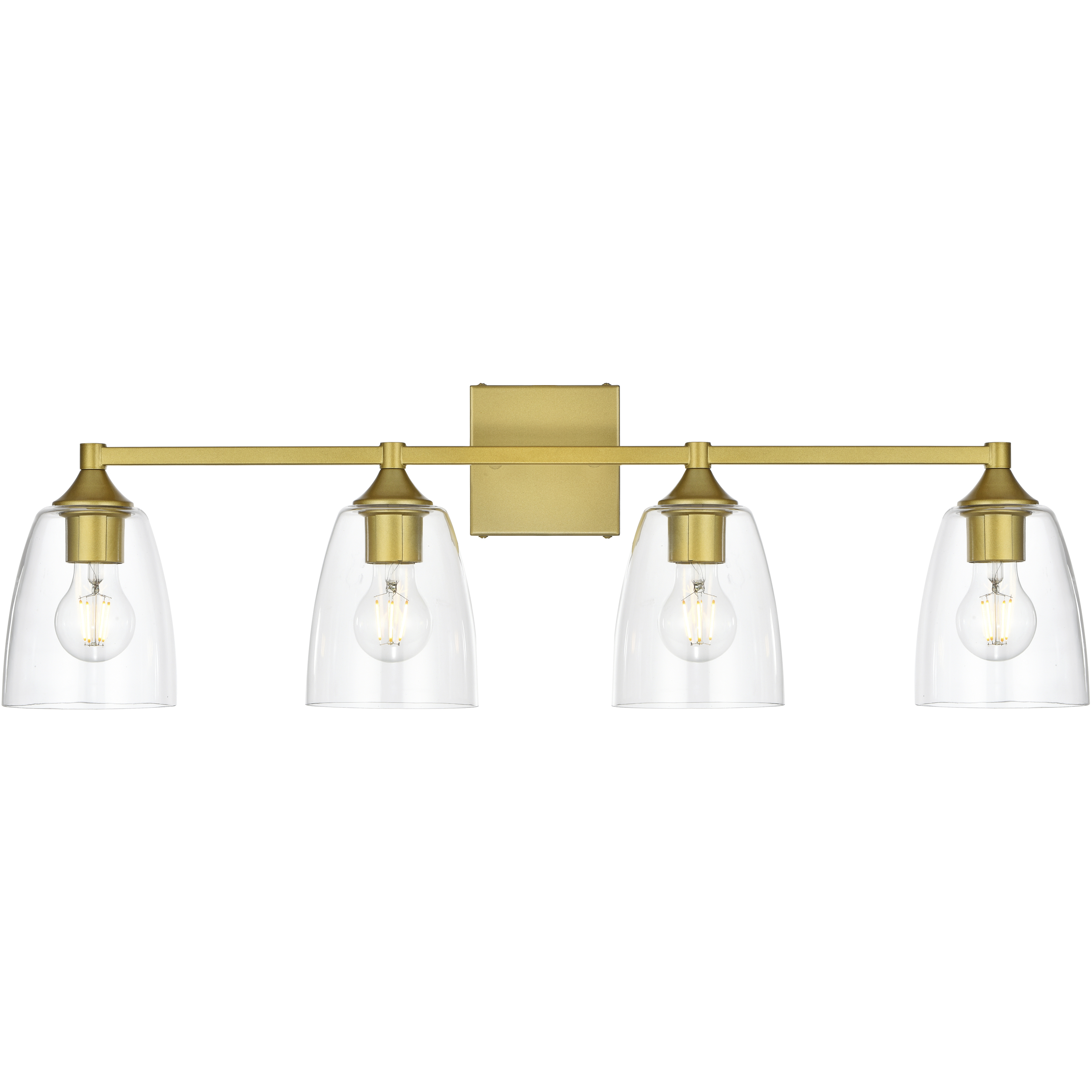 Gianni 4 Light 32 inch Brass Bath Sconce Wall Light