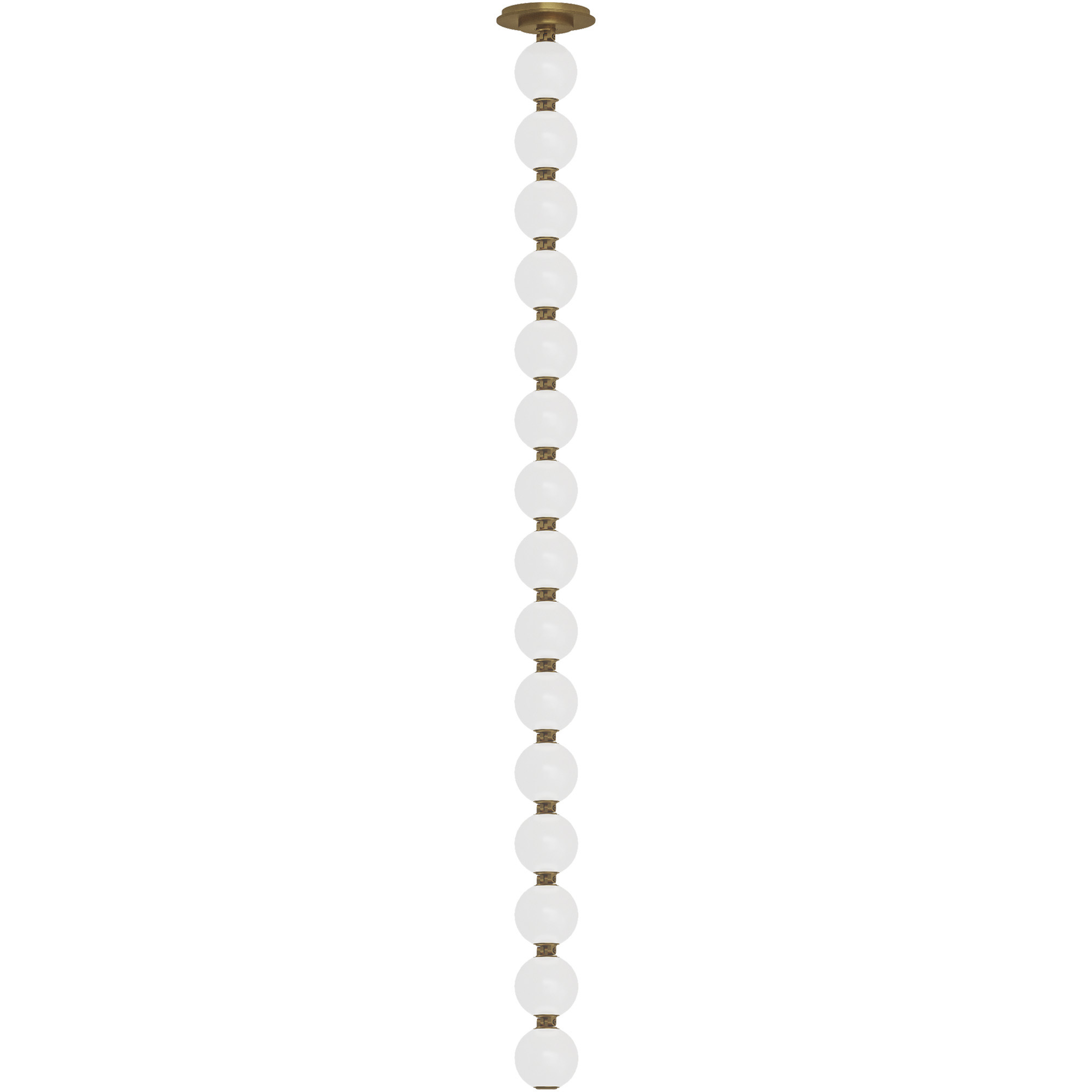 Sean Lavin Perle LED 2.8 inch Natural Brass Line-Voltage Pendant Ceiling Light in 2700K, Remote 277V