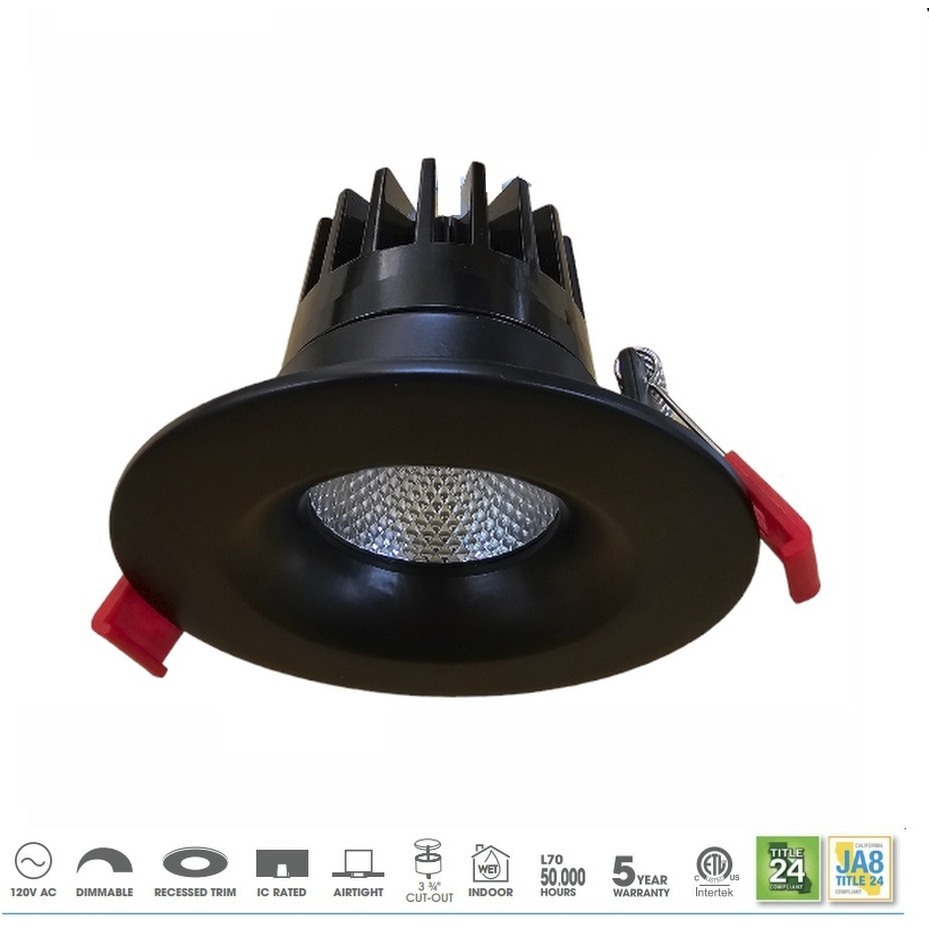 RLF Black Canless Recessed Light