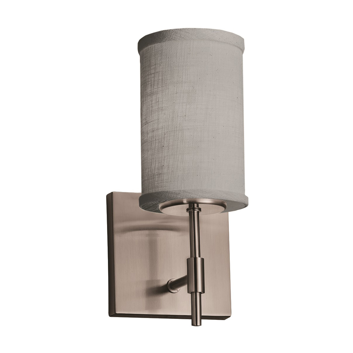 Textile LED 5 inch Brushed Nickel Wall Sconce Wall Light