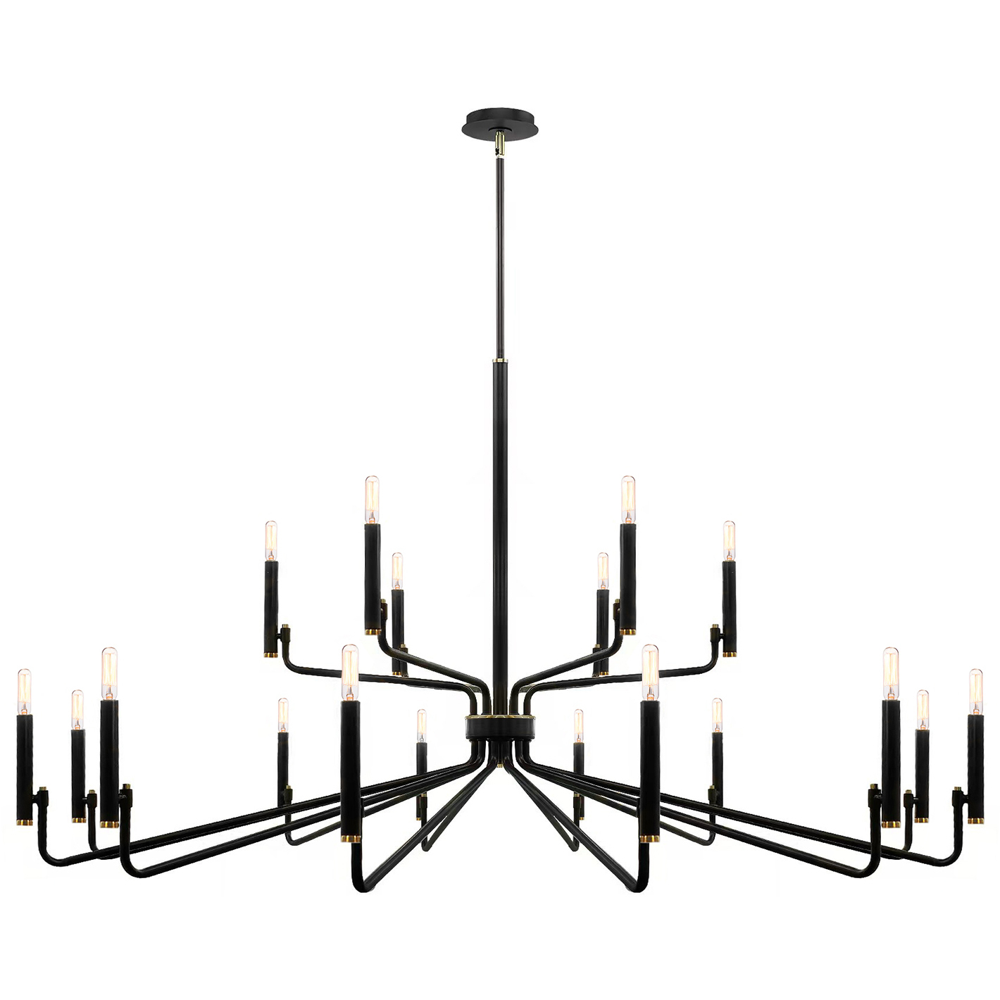 Bedford LED 57 inch Matte Black Chandelier Ceiling Light