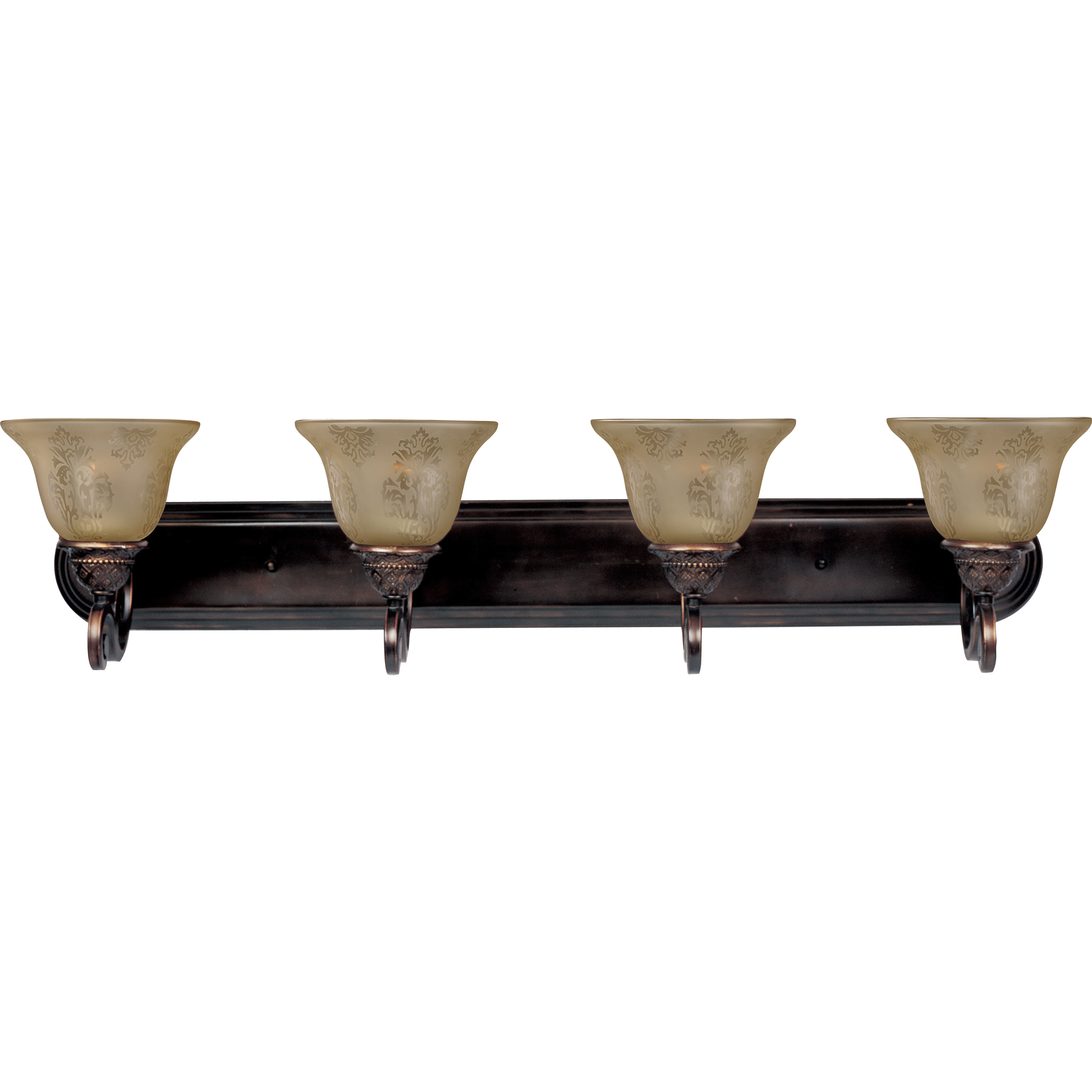 Symphony 4 Light 37 inch Oil Rubbed Bronze Bath Vanity Wall Light
