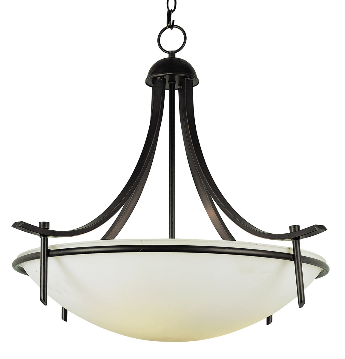 Vitalian 4 Light 32 inch Rubbed Oil Bronze Pendant Ceiling Light in Frosted
