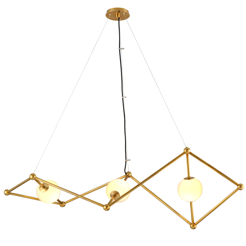 Brickley 3 Light 20 inch Vintage Brass Chandelier Ceiling Light