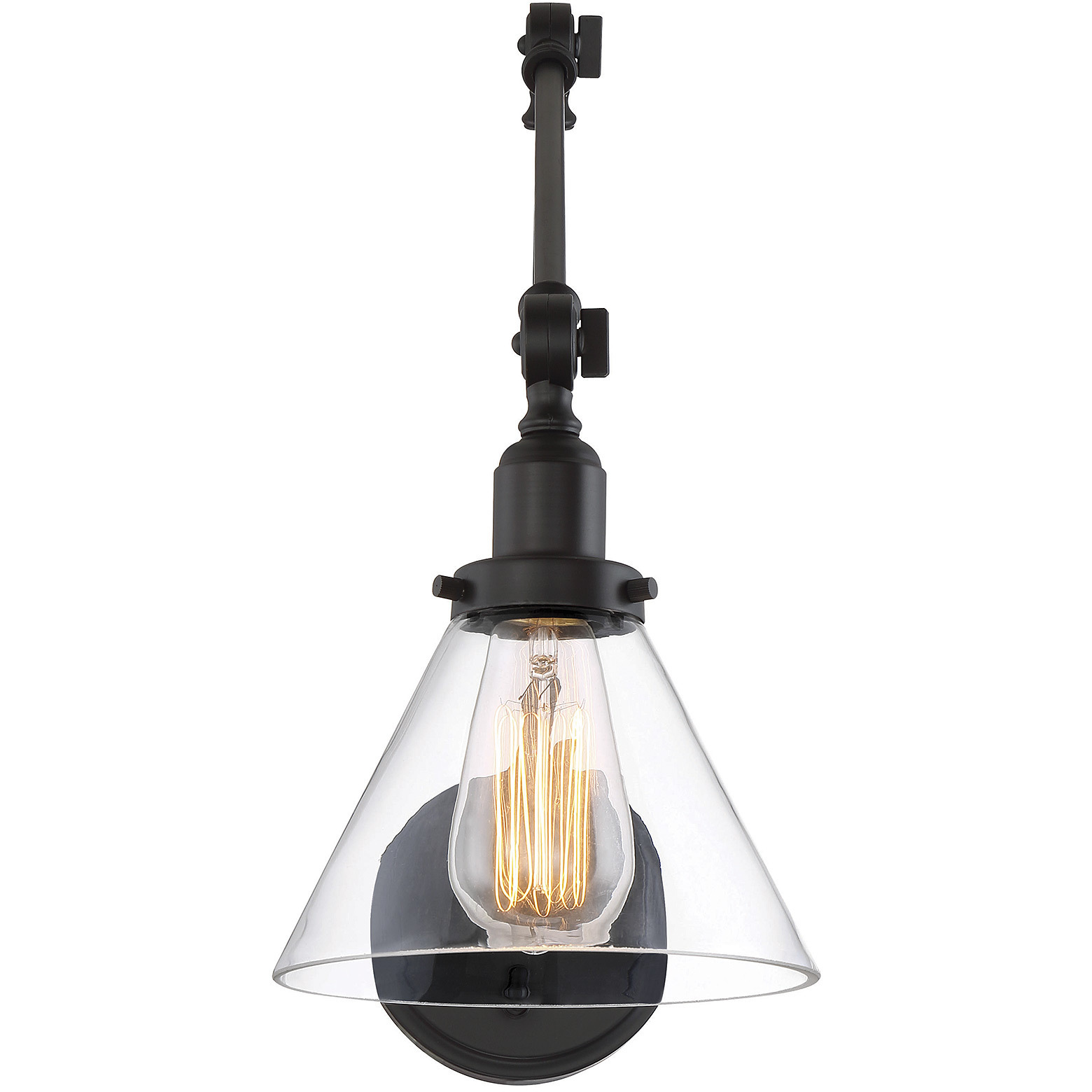 Drake 33.75 inch 60.00 watt English Bronze Adjustable Wall Sconce Wall Light, Essentials