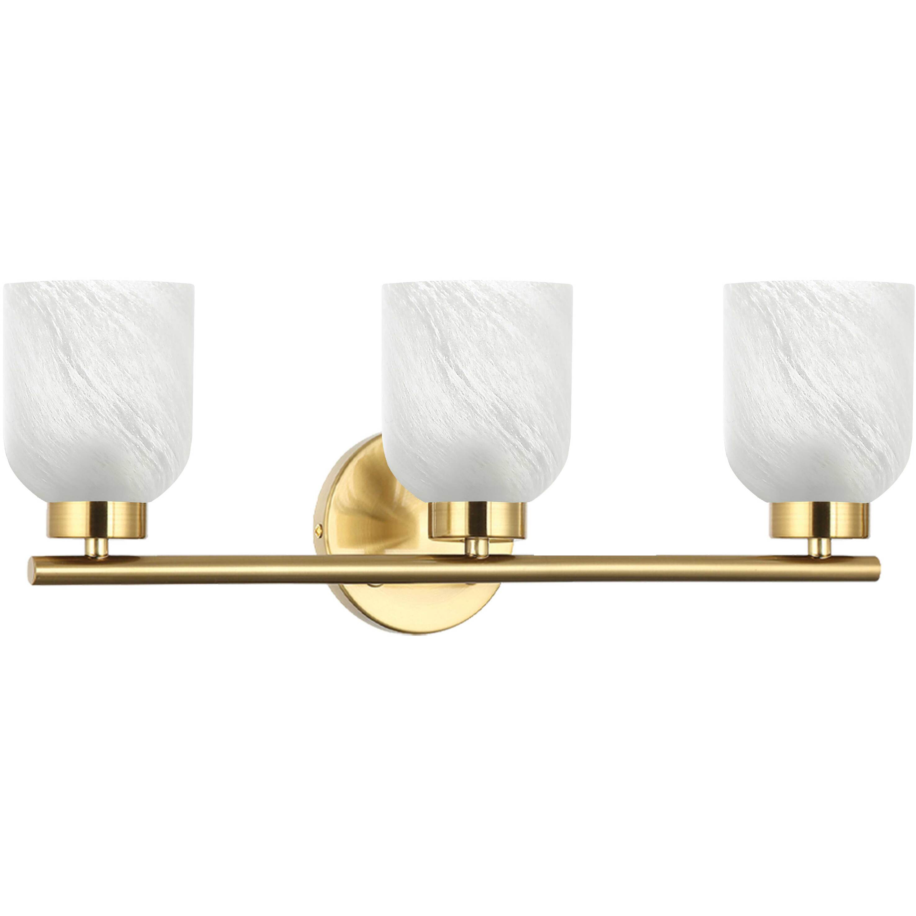Vonda 3 Light 21 inch Aged Brass Vanity Light Wall Light