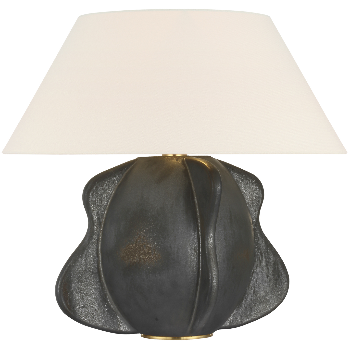 Kelly Wearstler Delmar 22.25 inch 15 watt Stained Black Metallic Table Lamp Portable Light