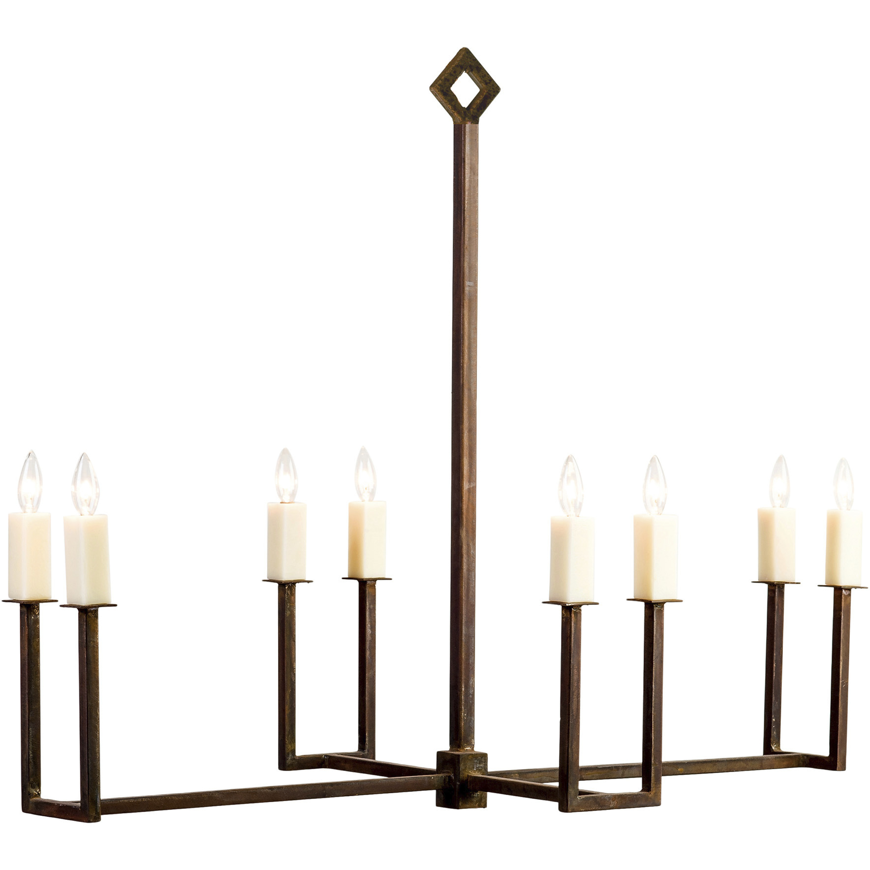 New Traditional 8 Light Rustic Bronze Chandelier Ceiling Light