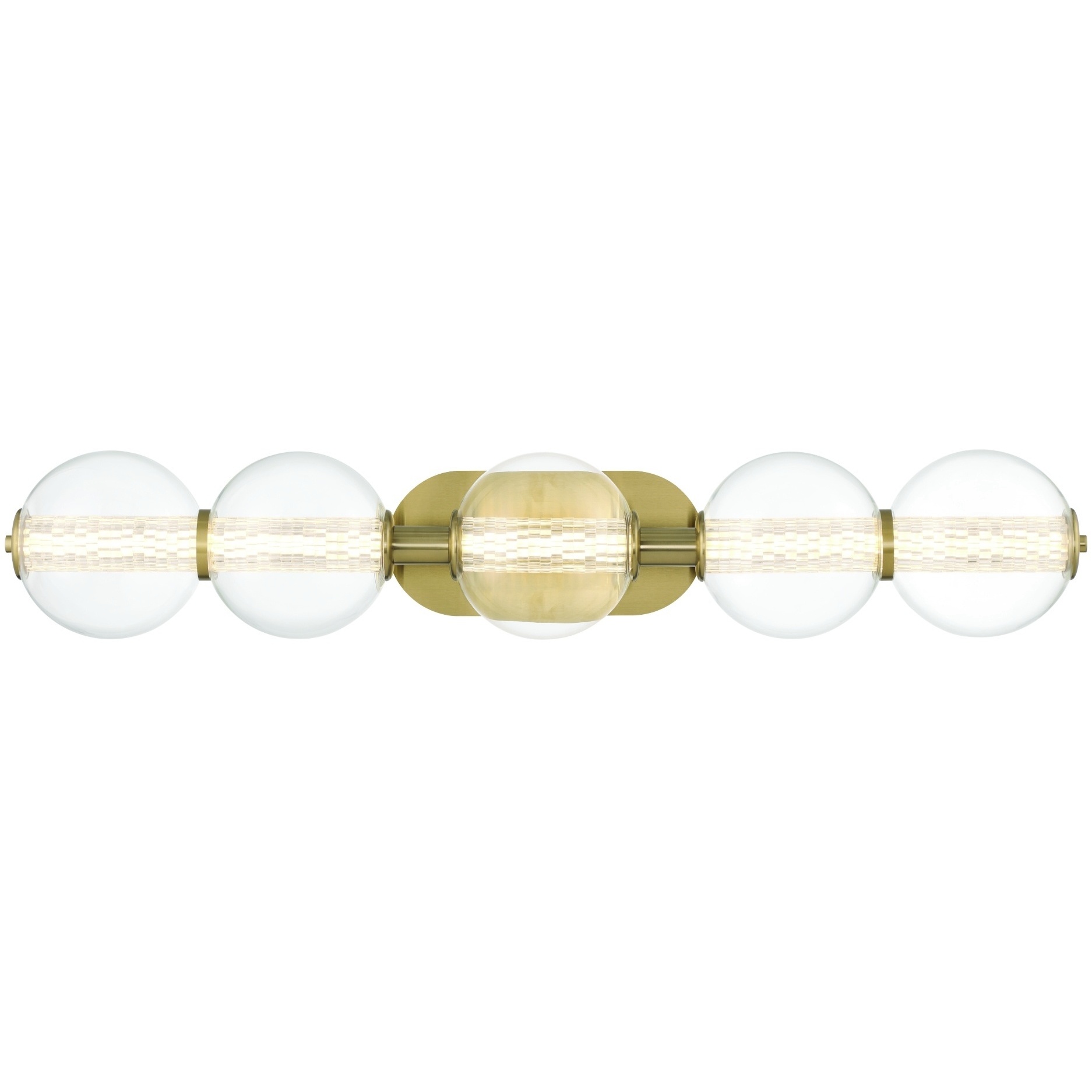 Atomo 5 Light 38 inch Gold Vanity Light Wall Light