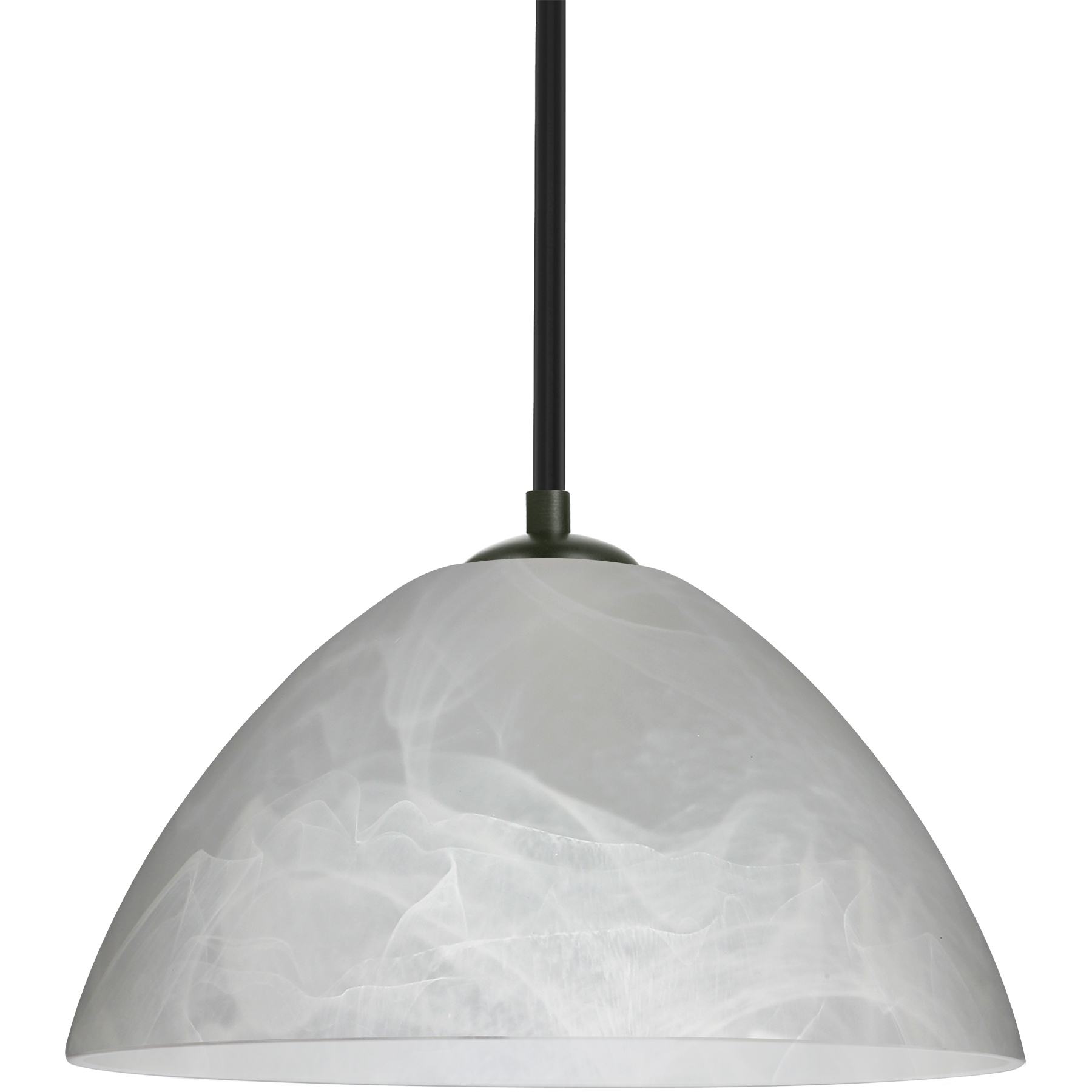 Tessa 1 Light Black Stem Pendant Ceiling Light