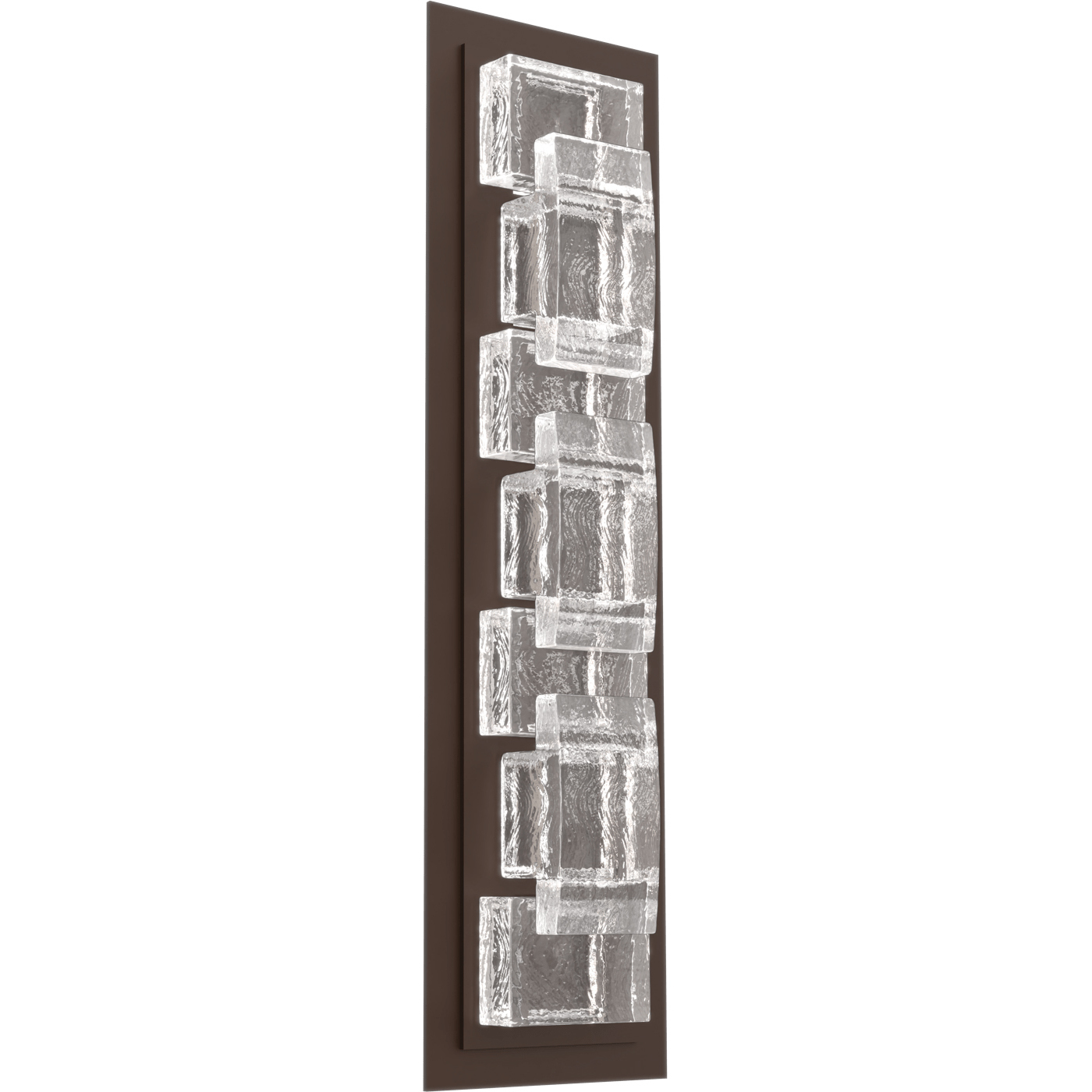Tessera LED Flat Bronze Indoor Sconce Wall Light