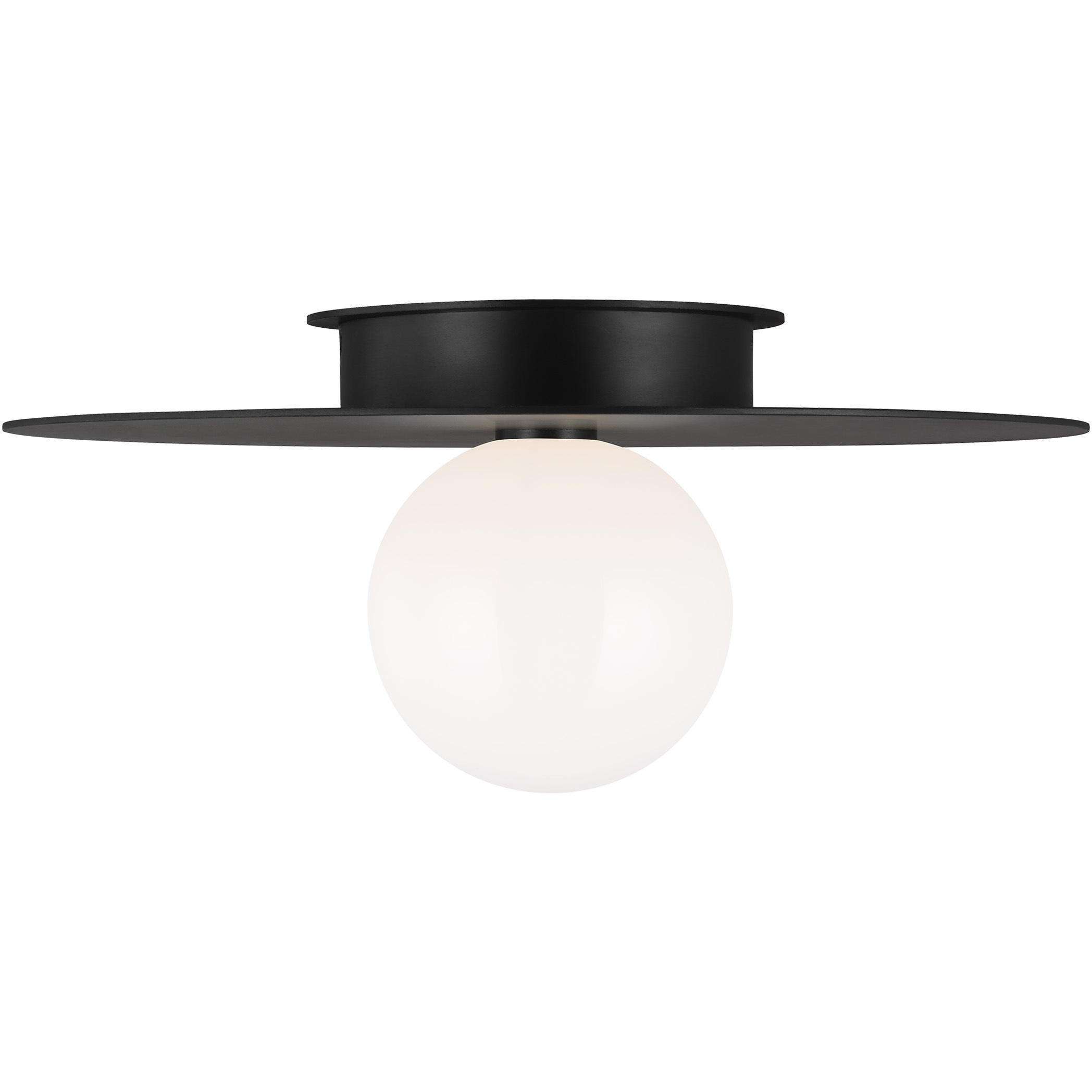 Kelly by Kelly Wearstler Nodes 1 Light 17.5 inch Midnight Black Flush Mount Ceiling Light