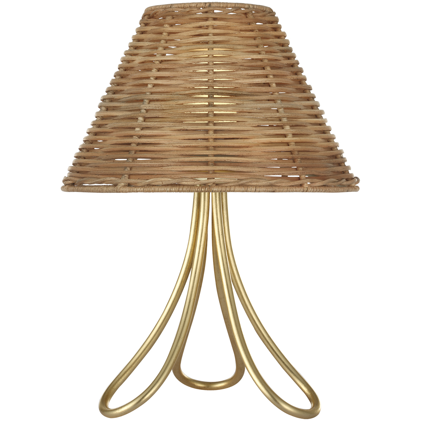 AERIN Jeanne 13.25 inch 1.7 watt Gild Cordless Accent Lamp Portable Light in Natural Wicker