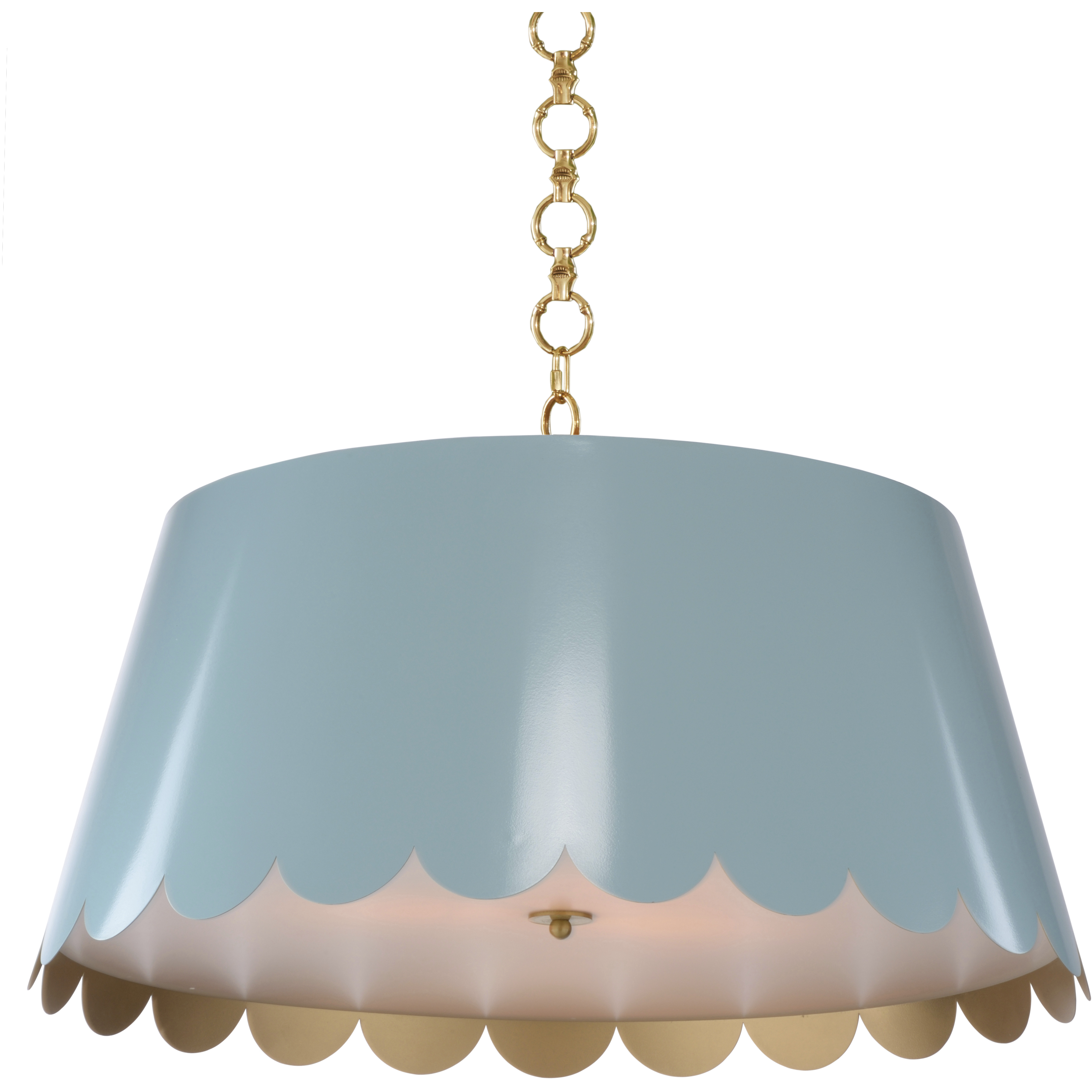 Mirasol 3 Light 29 inch Blue Pendant Ceiling Light, Large