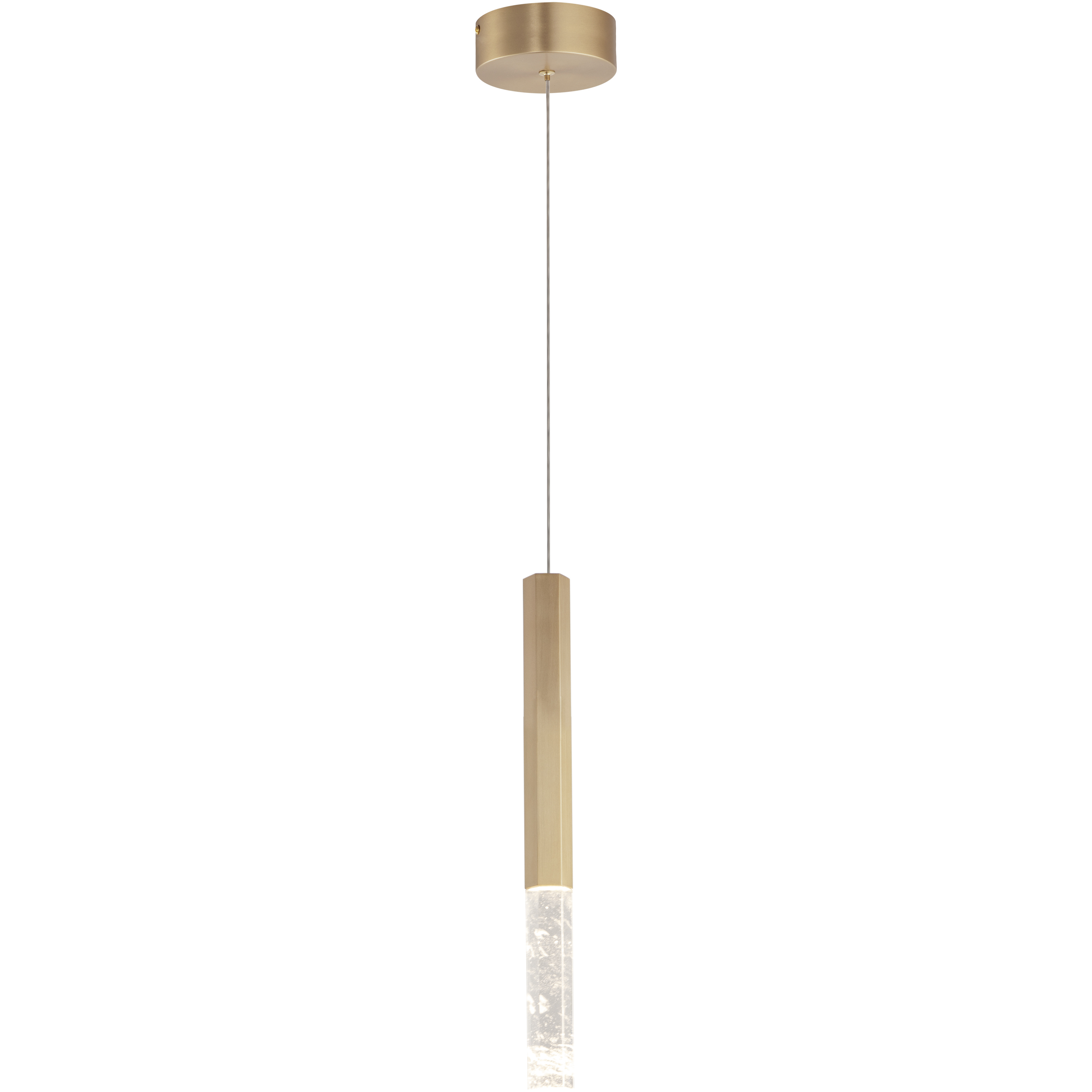 Diaphane LED 1.5 inch Gold Single Pendant Ceiling Light