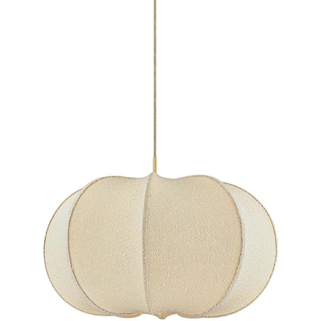 Alexandra 1 Light 30 inch Aged Brass Pendant Ceiling Light