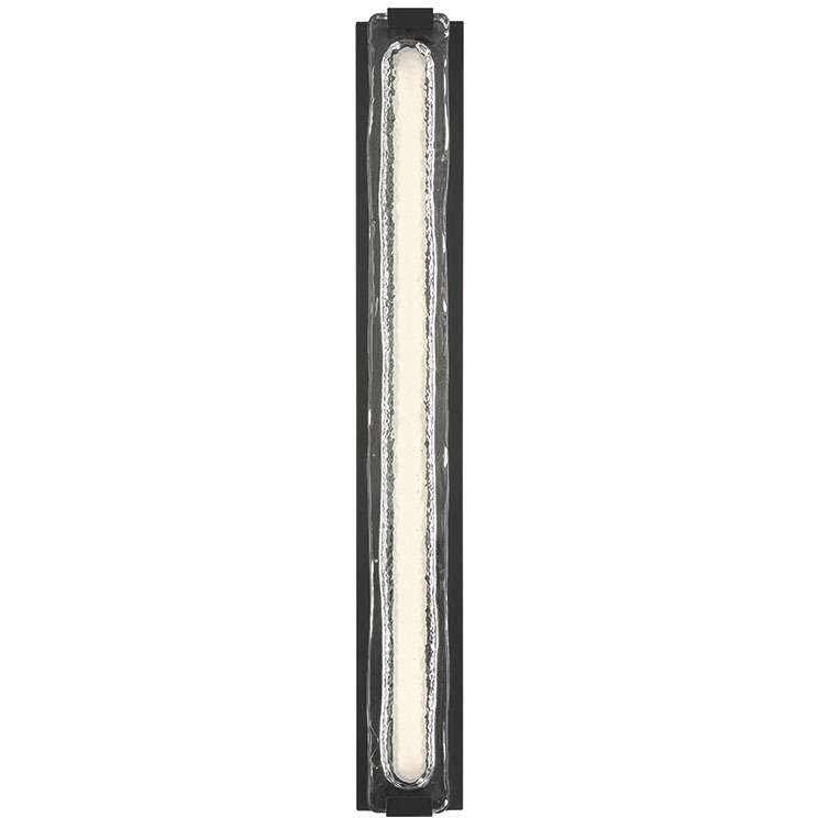 Hiltic LED 36 inch Matte Black Outdoor Wall Sconce