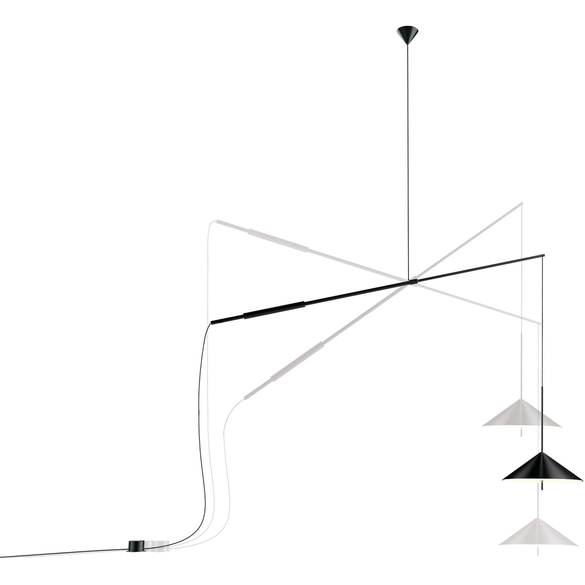 Fisher 14 inch Satin Dark Gray Pendant Ceiling Light