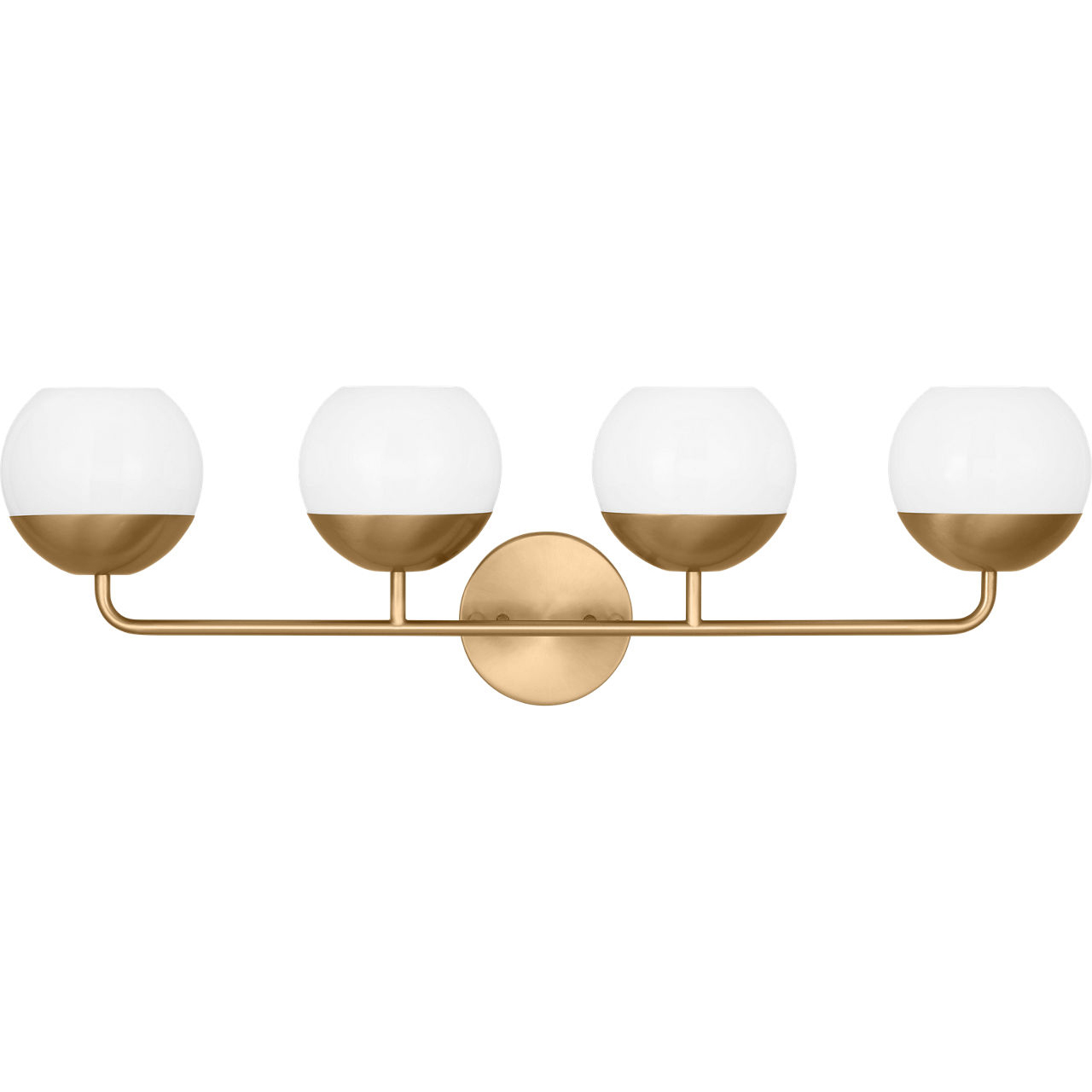 Alvin 4 Light 33.38 inch Satin Brass Bath Vanity Wall Light