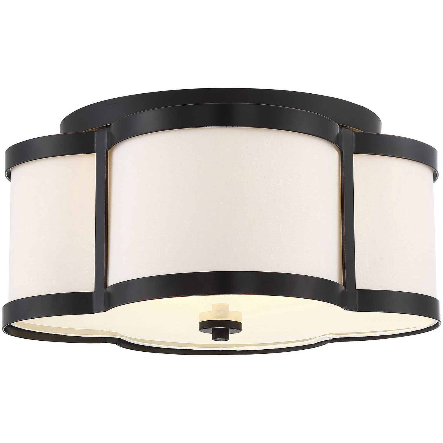 Lacey 3 Light 16 inch Classic Bronze Semi-Flush Ceiling Light, Essentials