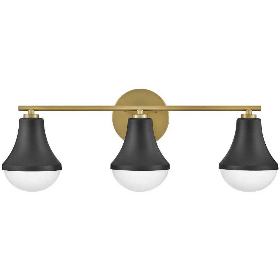 Haddie LED 24 inch Black Bath Light Wall Light
