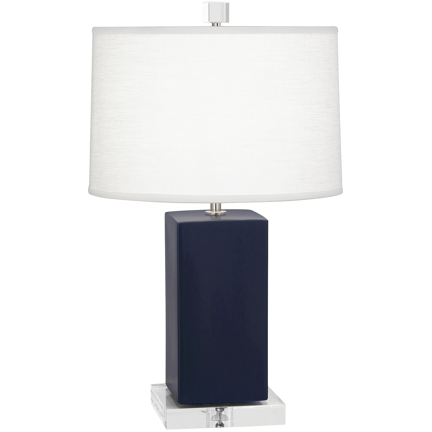 Small Harvey 19.13 inch 60 watt Matte Midnight Blue Accent Lamp Portable Light
