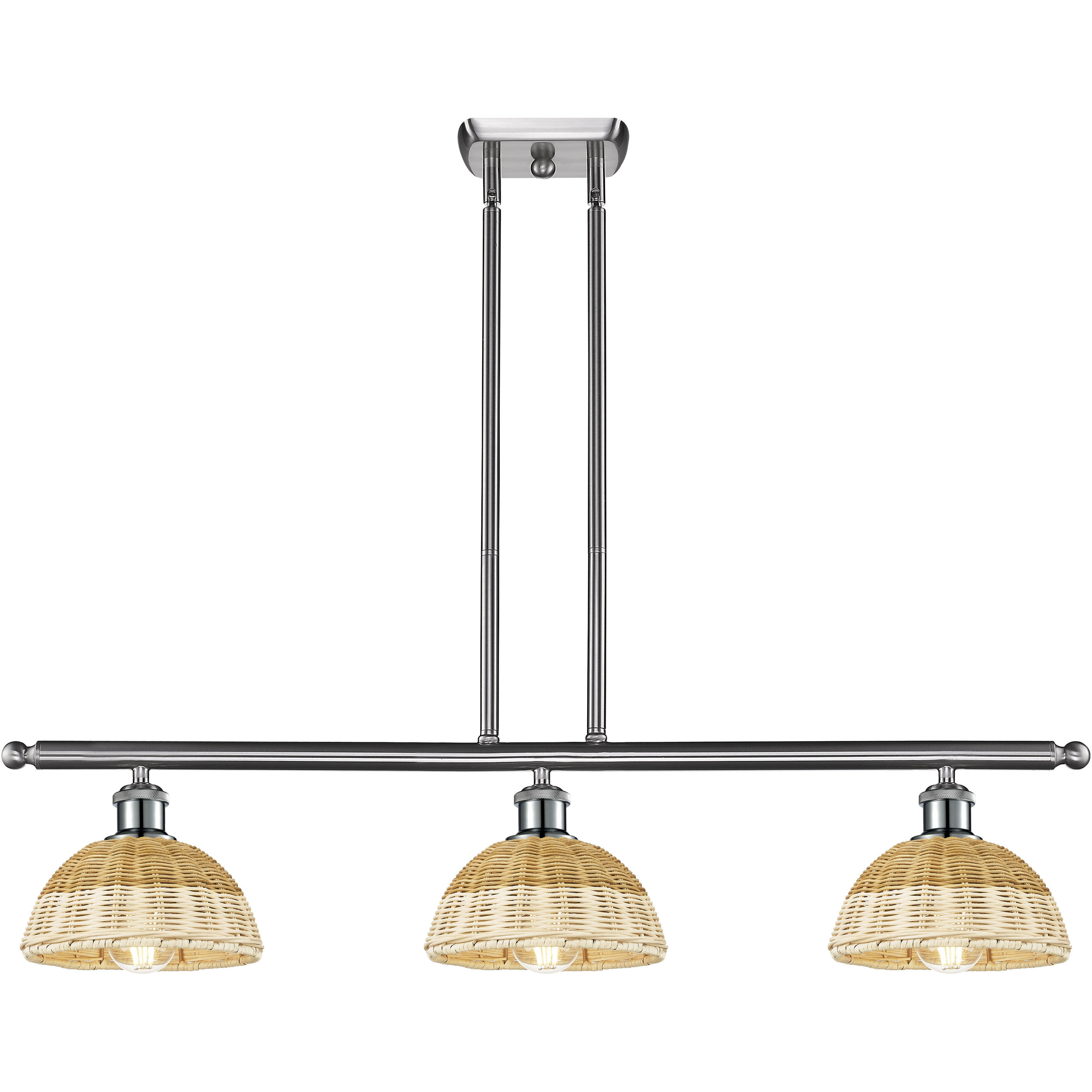Ballston Bristol Natural II Island Light Ceiling Light in Brushed Satin Nickel