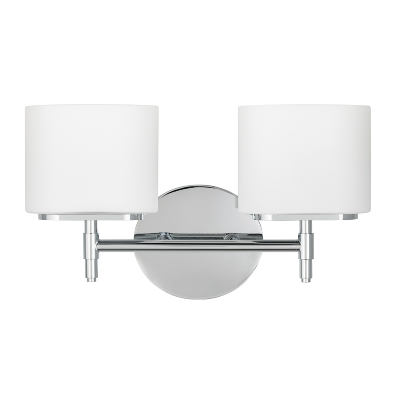 Trinity 2 Light 13.75 inch Polished Chrome Bath and Vanity Wall Light