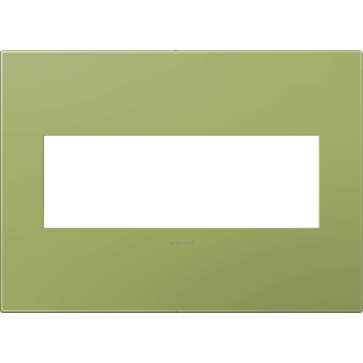 Adorne Lichen Green Wall Plate, 3-Gang