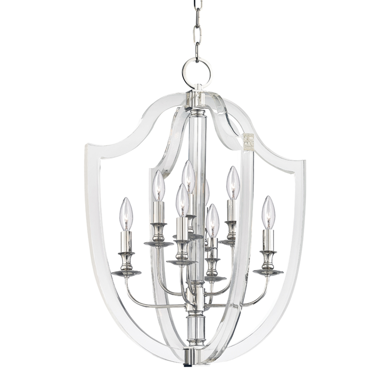 Arietta 8 Light 21.25 inch Polished Nickel Pendant Ceiling Light