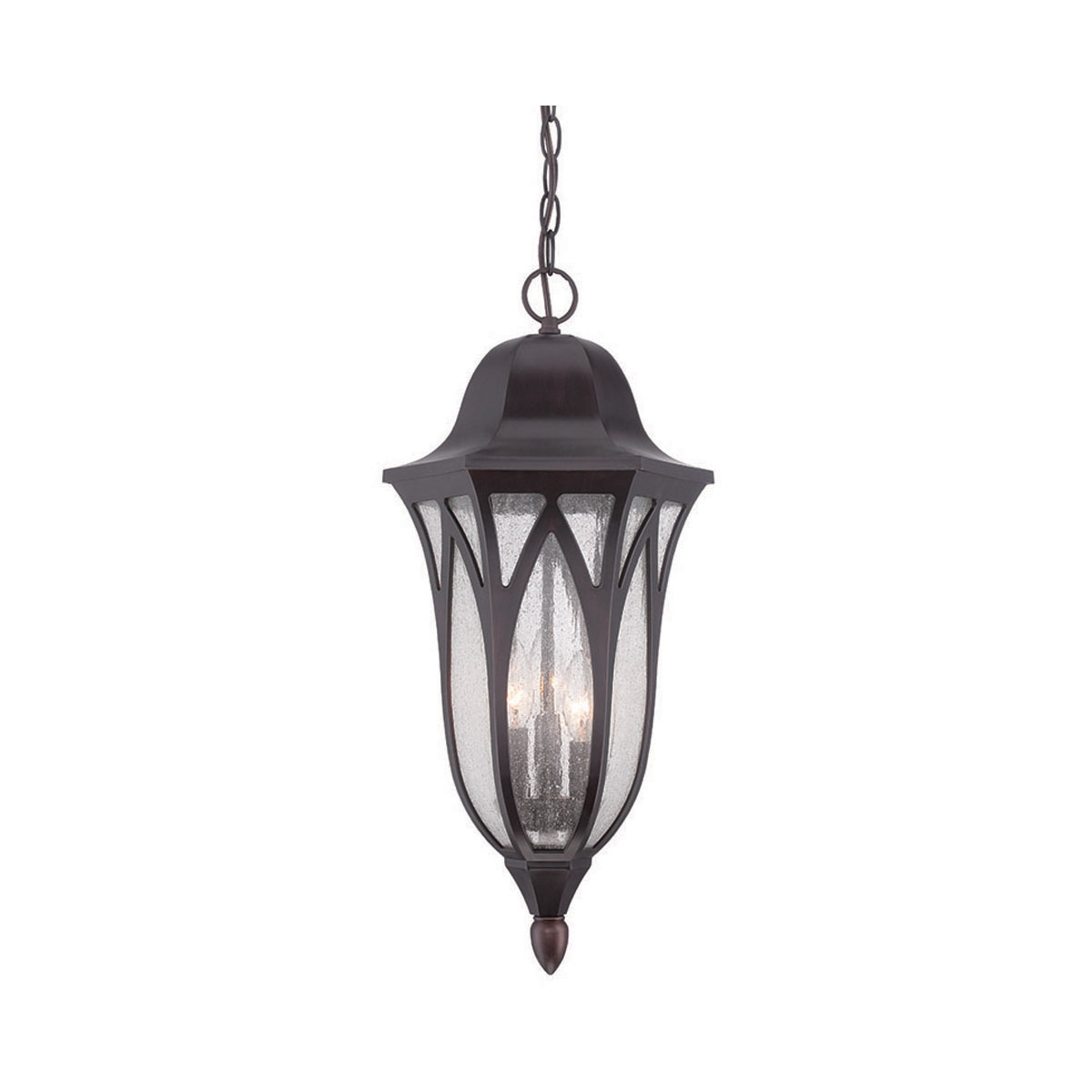 Milano 3 Light 11 inch Oil Rubbed Bronze Exterior Hanging Lantern