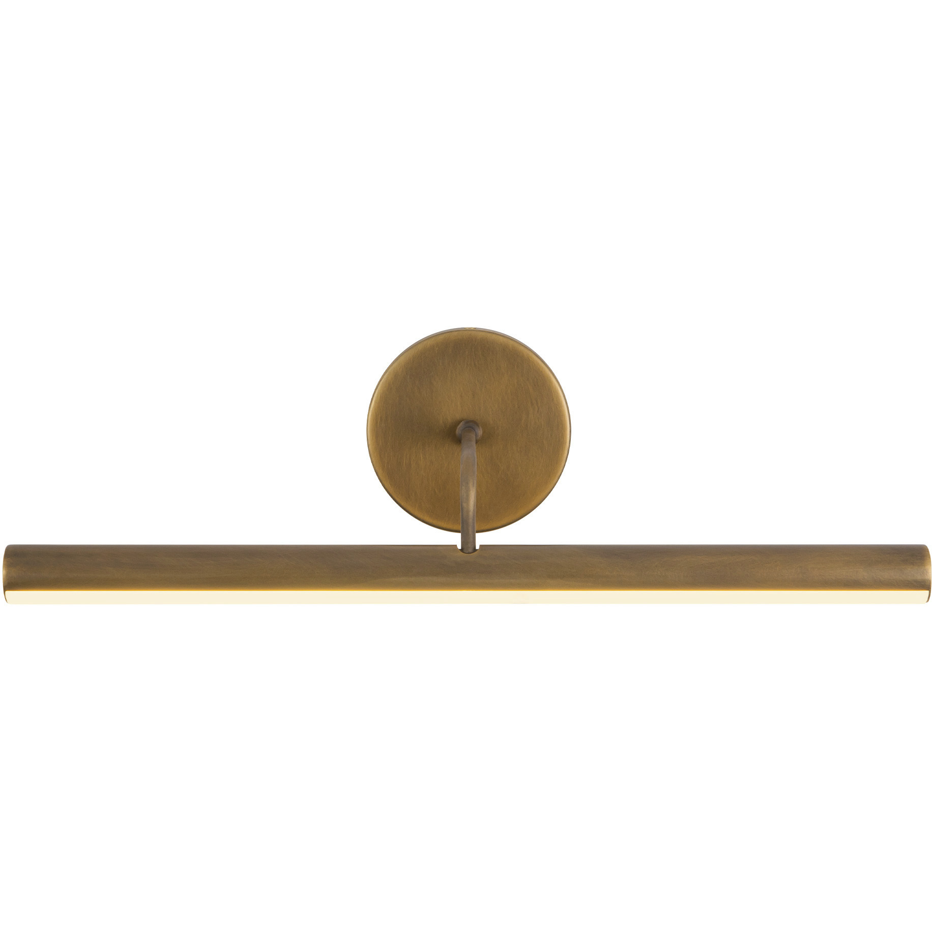 Slender 13 watt 18 inch Vintage Brass Picture Light Wall Light