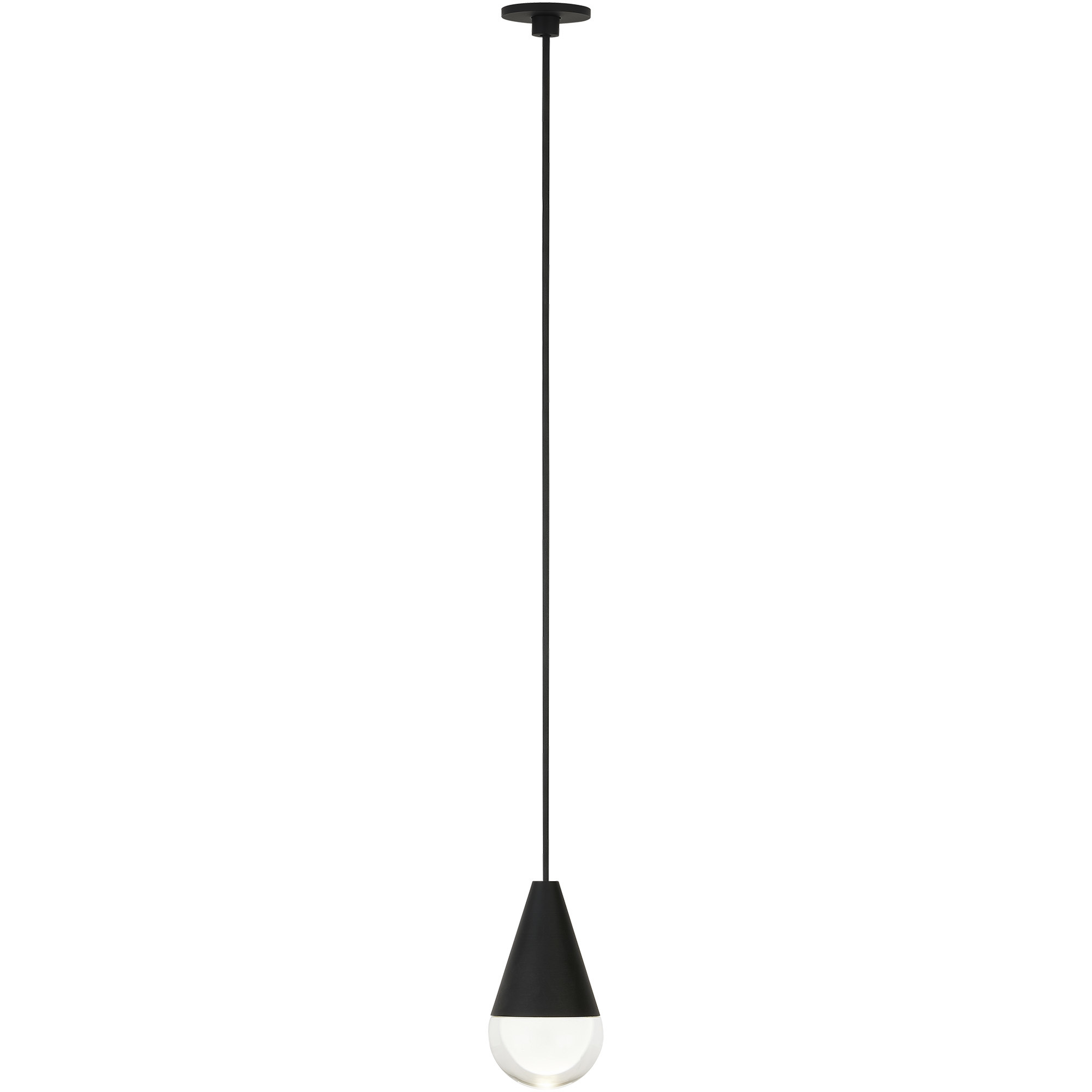 Sean Lavin Cupola LED Nightshade Black Pendant Ceiling Light, Integrated LED