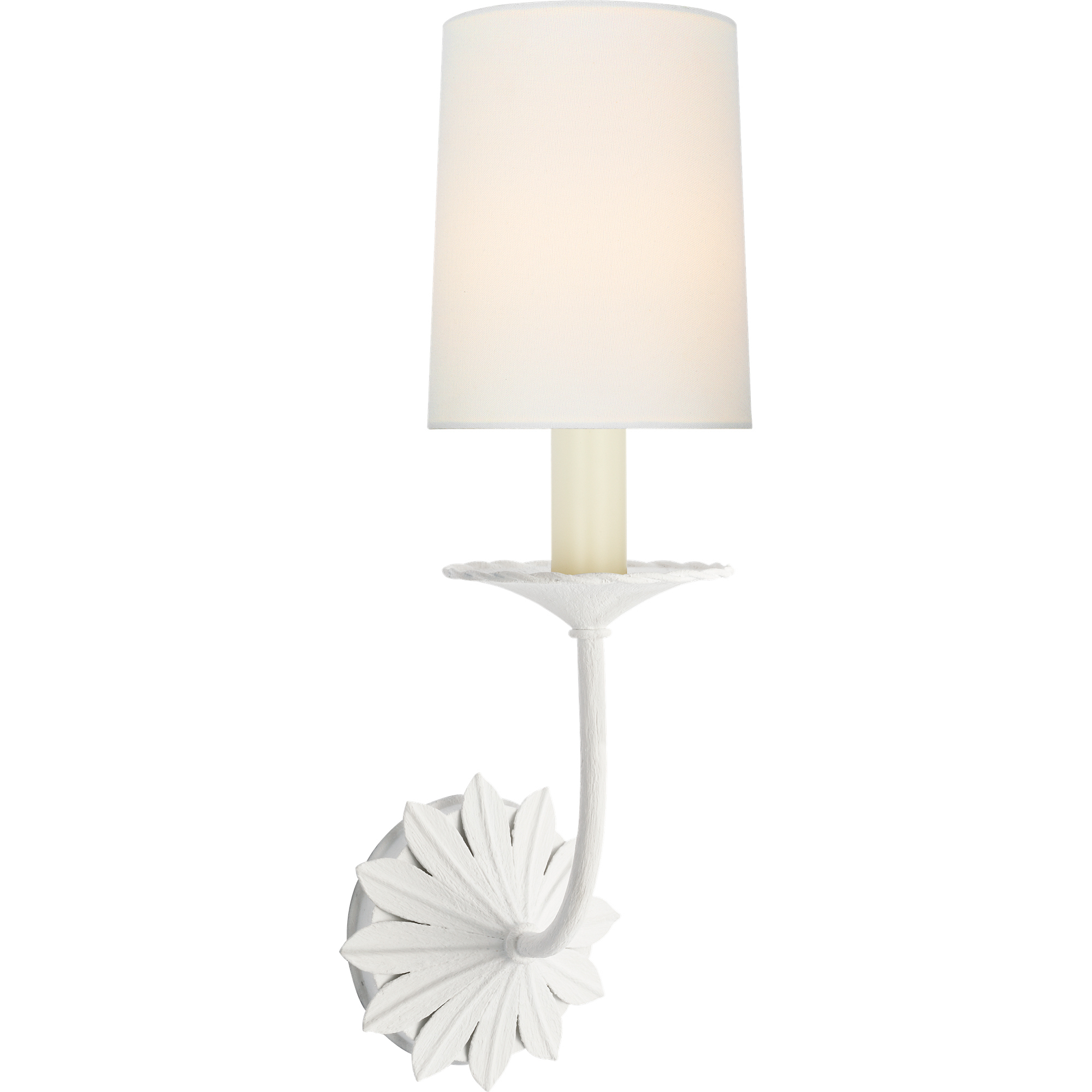 Suzanne Kasler Leslie LED 4.75 inch Plaster White Single Sconce Wall Light