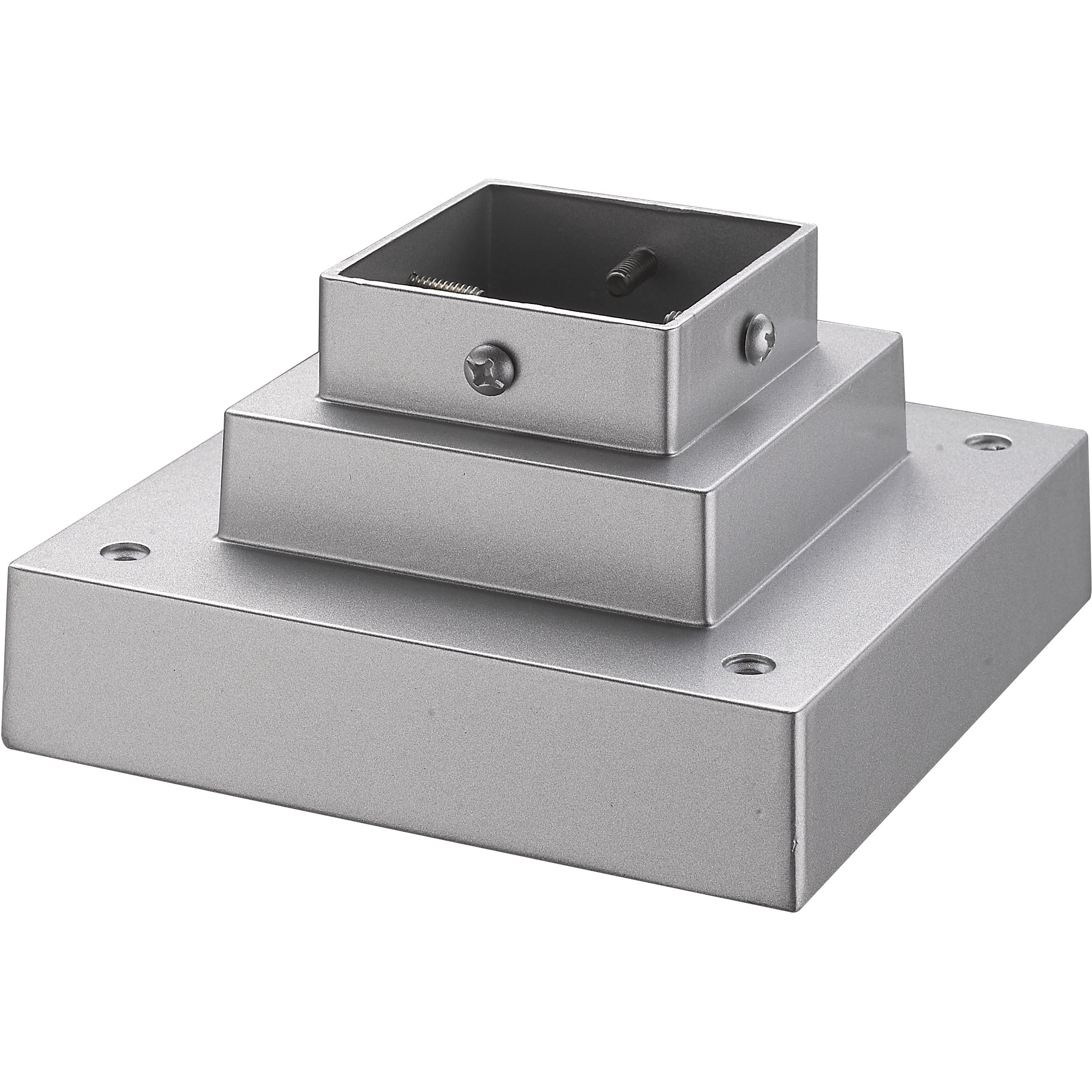 Pier Mounts Silver Outdoor Posts + Hardware