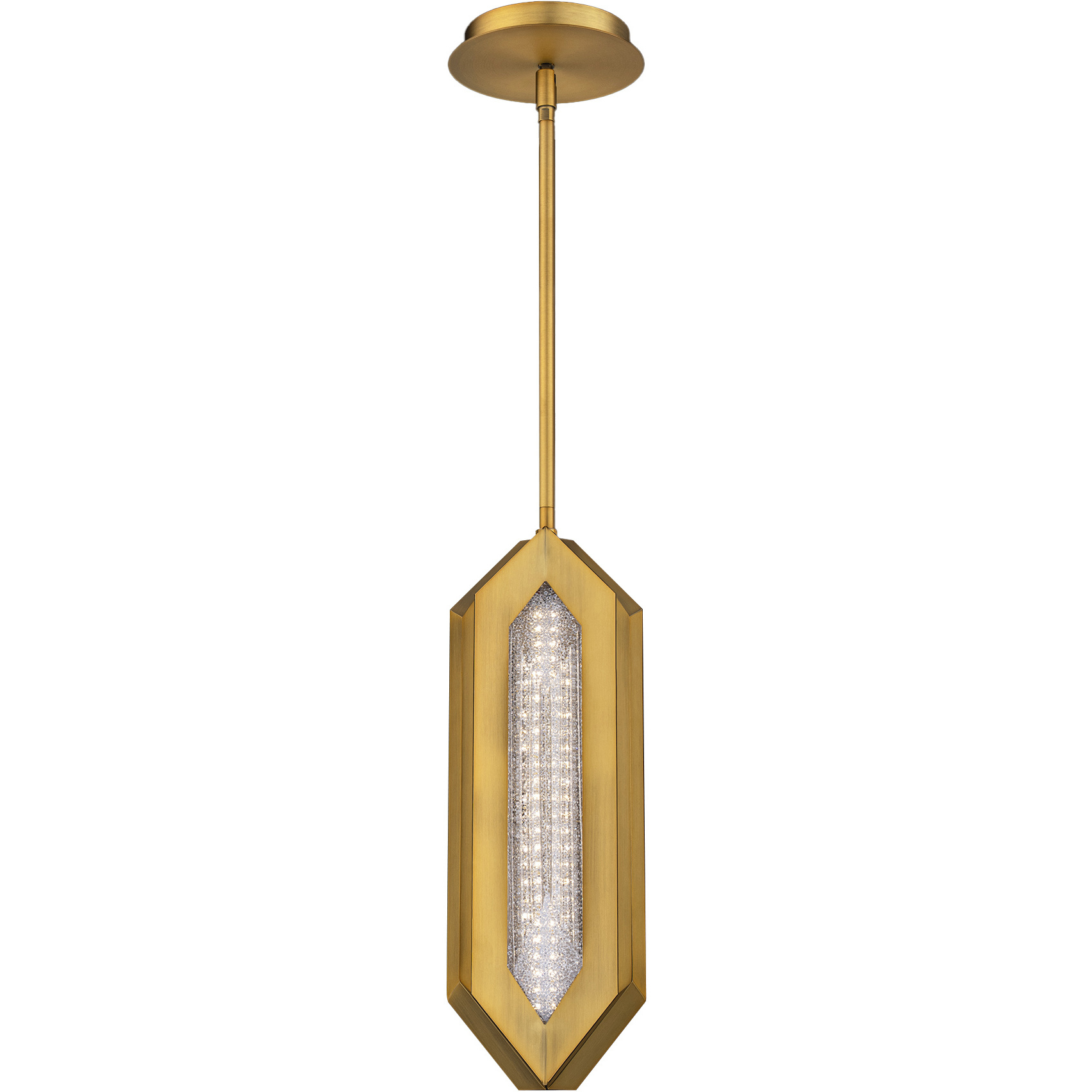 Beyond Ariana LED 5.8 inch Aged Brass Mini Pendant Ceiling Light