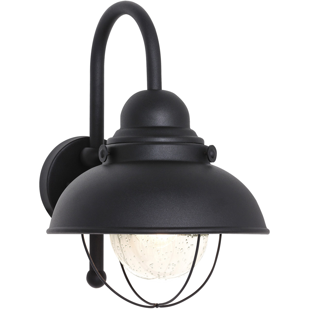 Sebring 1 Light 15.75 inch Black Outdoor Wall Lantern, Large